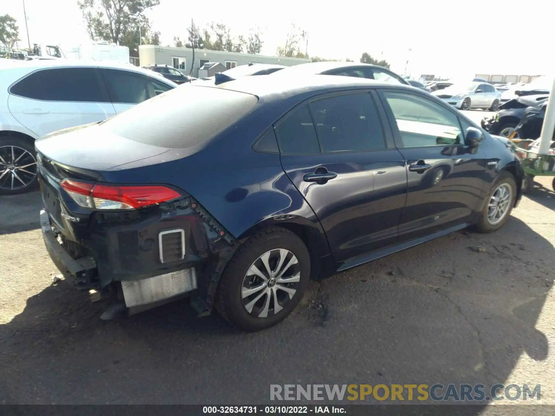 4 Photograph of a damaged car JTDEBRBE3LJ016396 TOYOTA COROLLA 2020