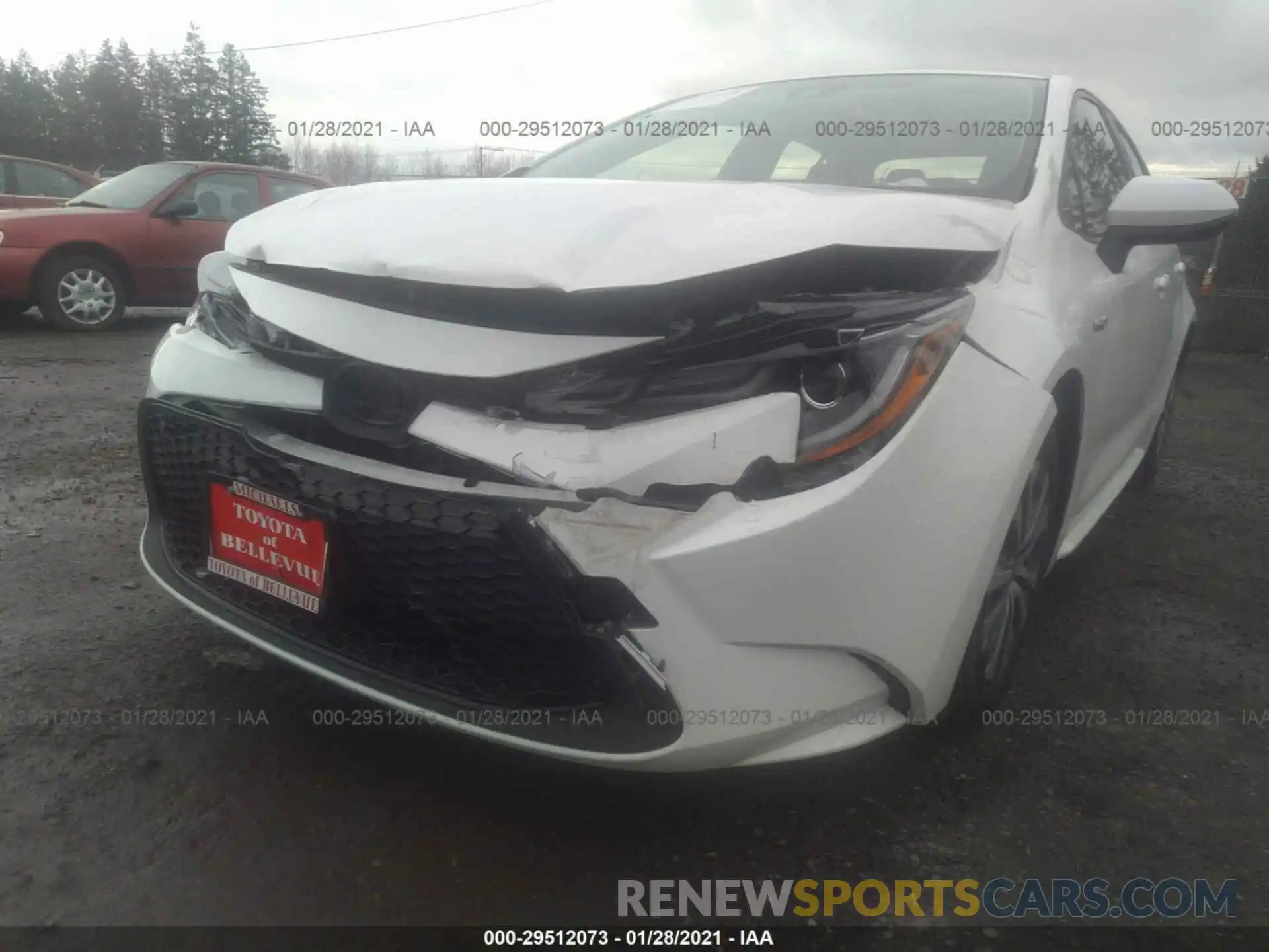 6 Photograph of a damaged car JTDEBRBE3LJ017113 TOYOTA COROLLA 2020