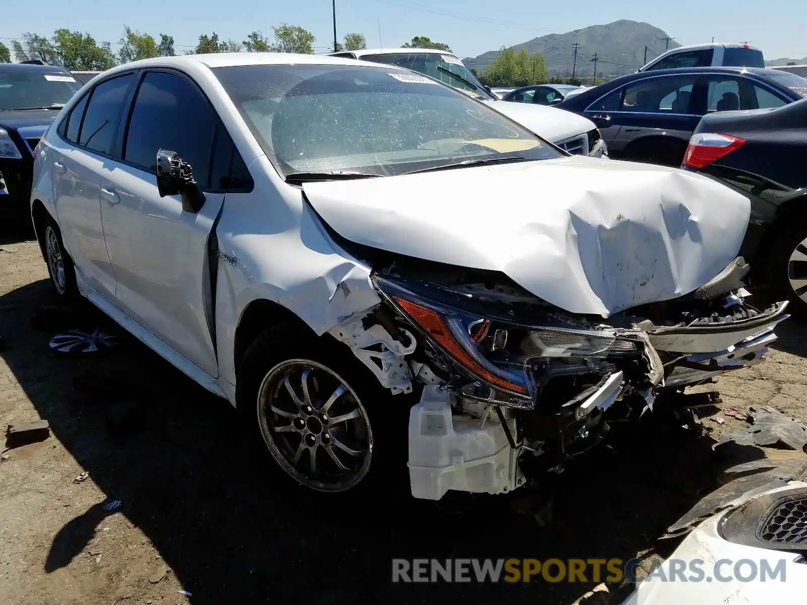 1 Photograph of a damaged car JTDEBRBE3LJ017919 TOYOTA COROLLA 2020