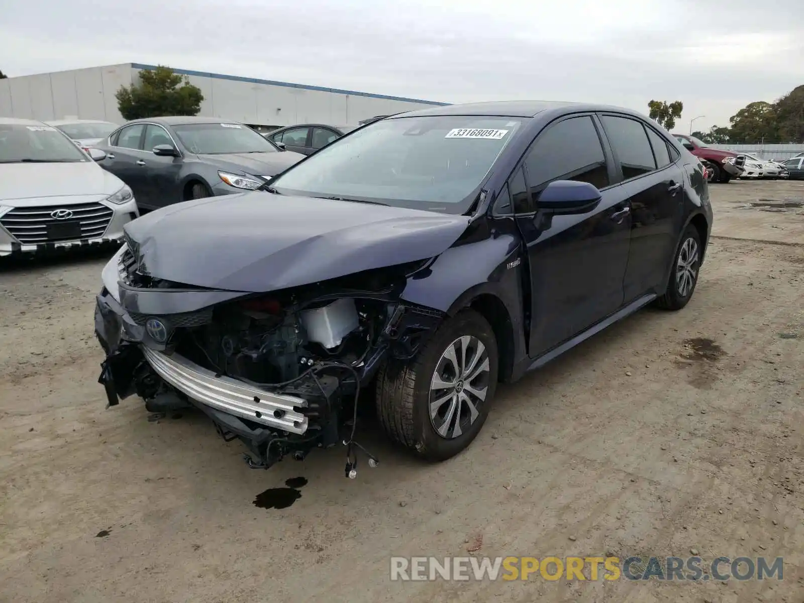 2 Photograph of a damaged car JTDEBRBE3LJ018200 TOYOTA COROLLA 2020