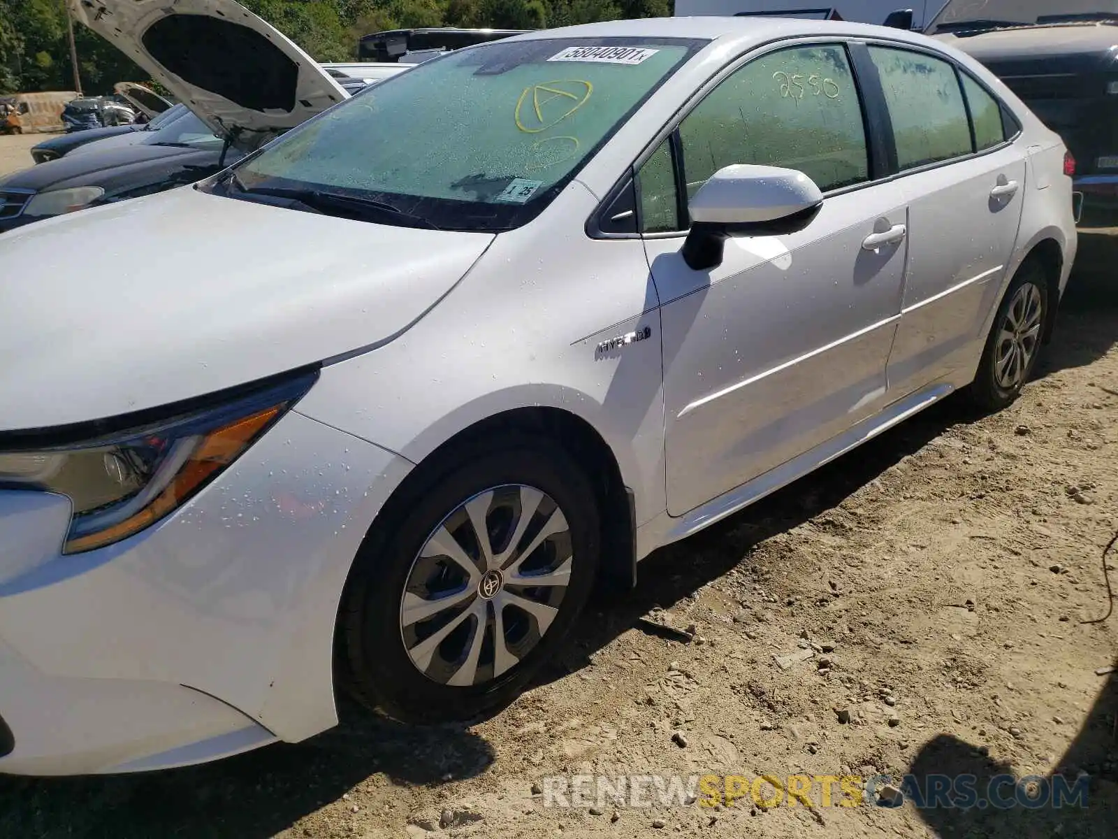 2 Photograph of a damaged car JTDEBRBE3LJ019475 TOYOTA COROLLA 2020