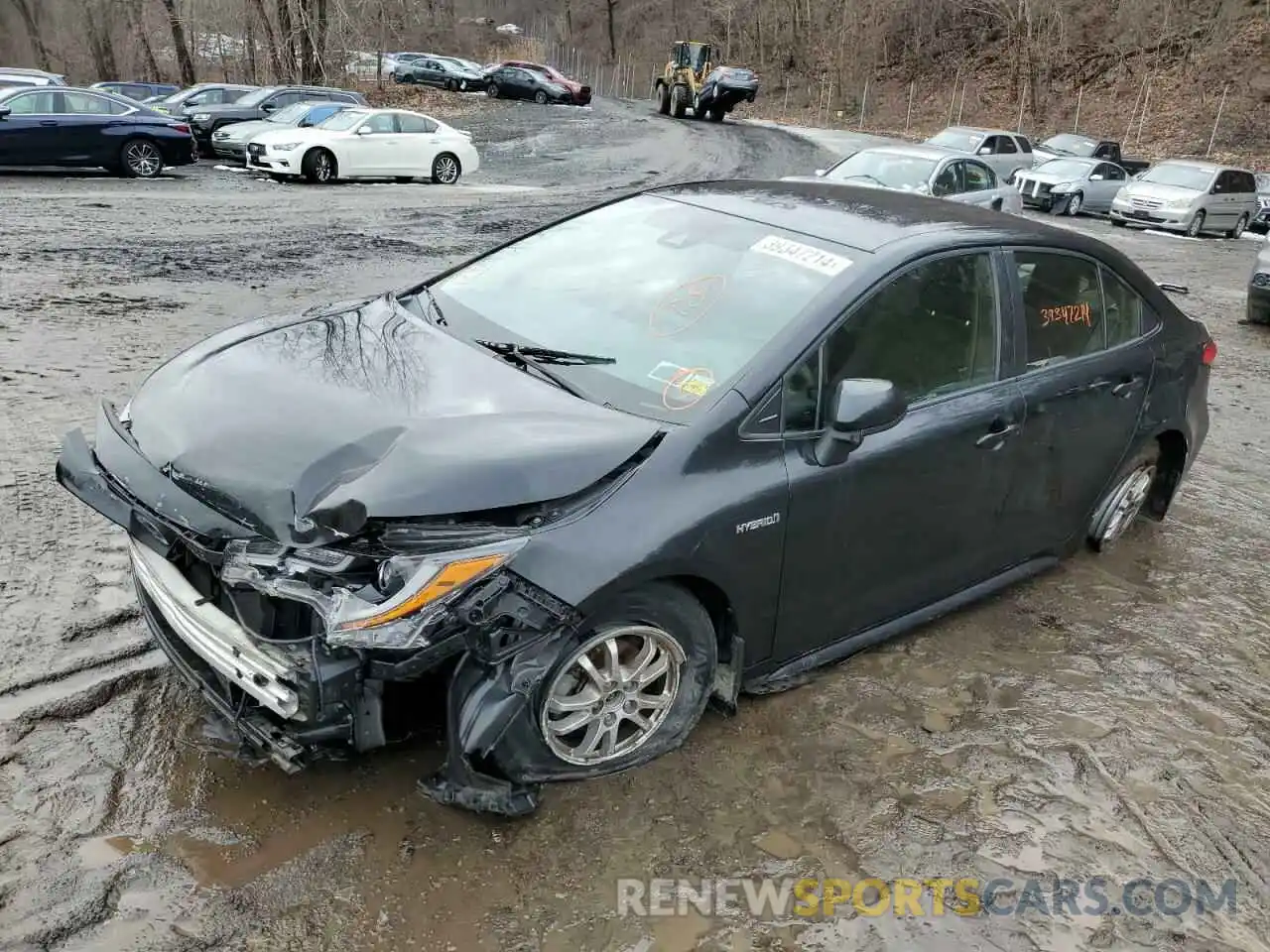 1 Photograph of a damaged car JTDEBRBE3LJ019542 TOYOTA COROLLA 2020