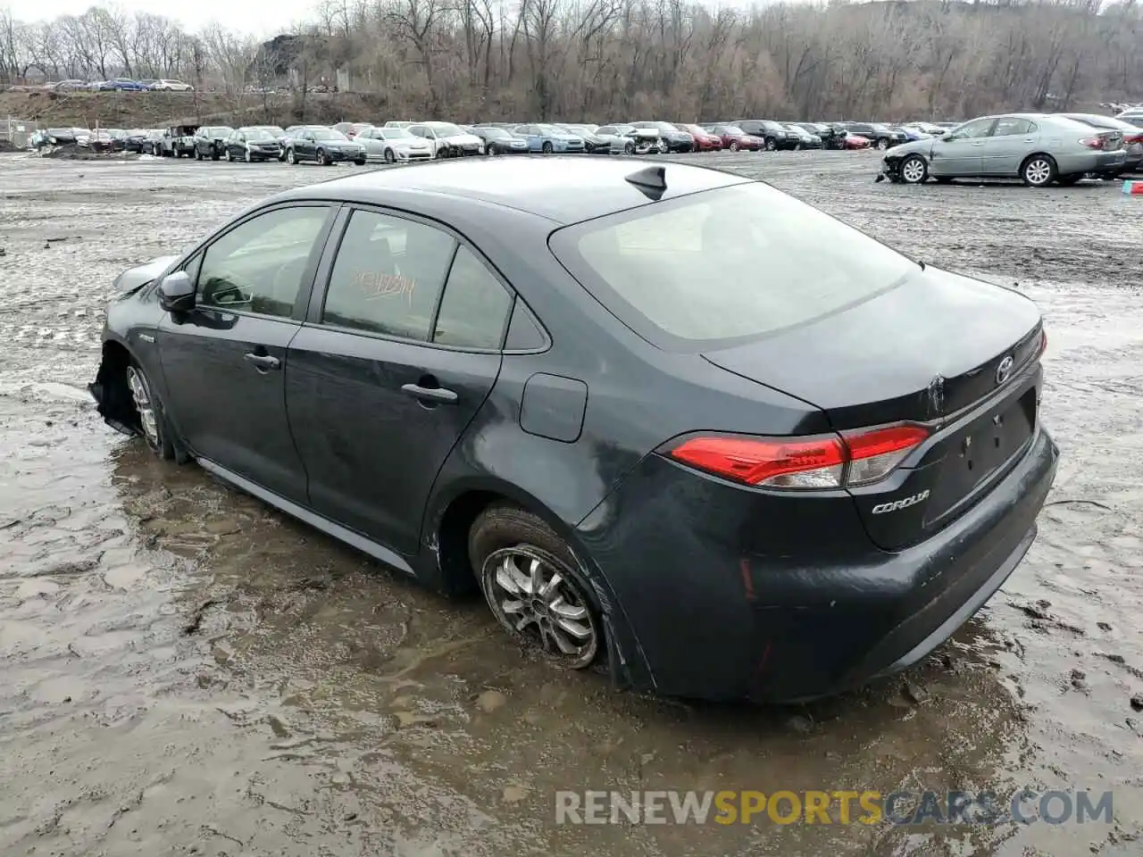 2 Photograph of a damaged car JTDEBRBE3LJ019542 TOYOTA COROLLA 2020