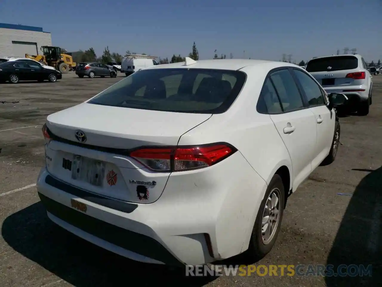 4 Photograph of a damaged car JTDEBRBE3LJ019573 TOYOTA COROLLA 2020