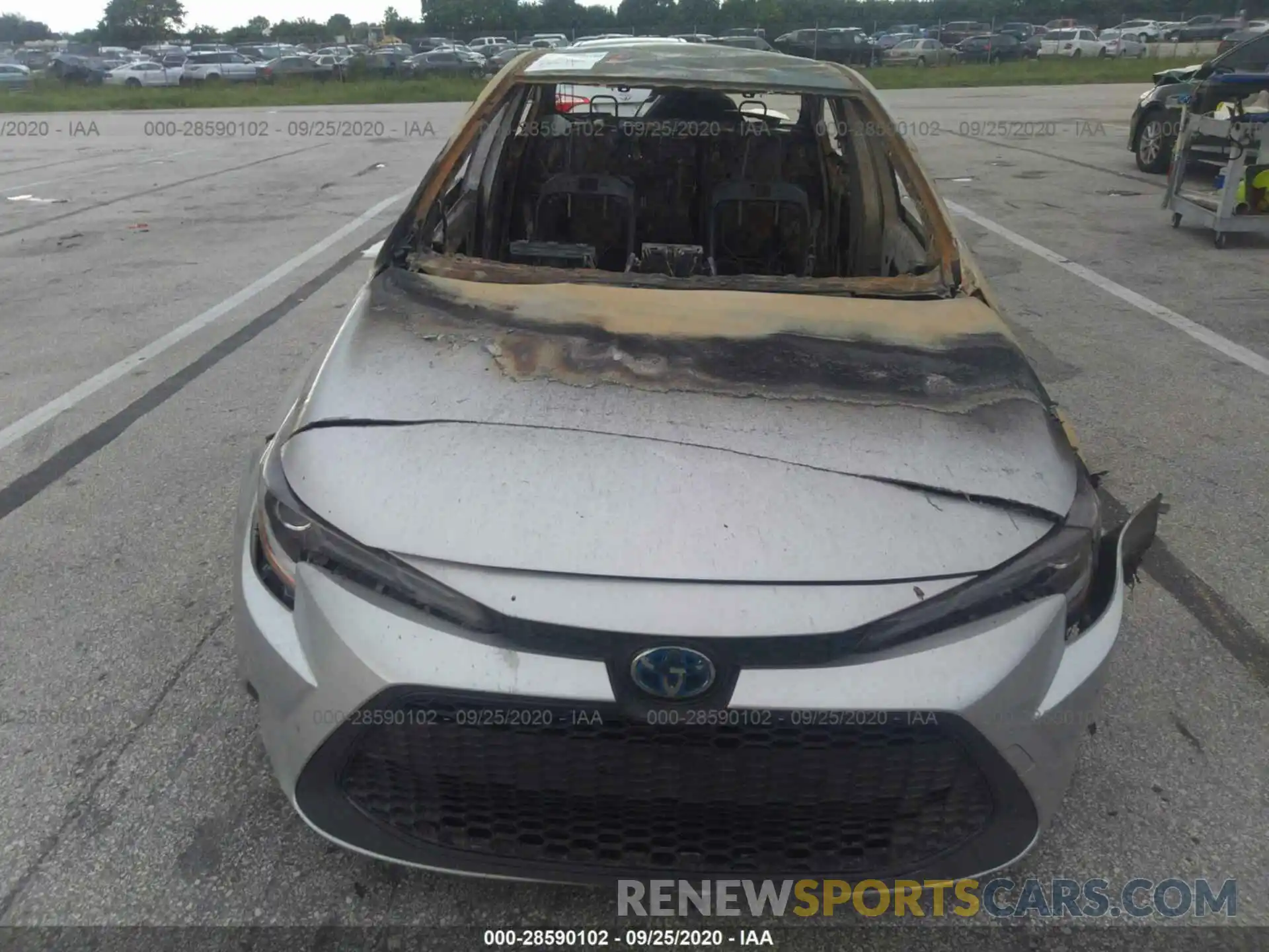 6 Photograph of a damaged car JTDEBRBE3LJ019900 TOYOTA COROLLA 2020