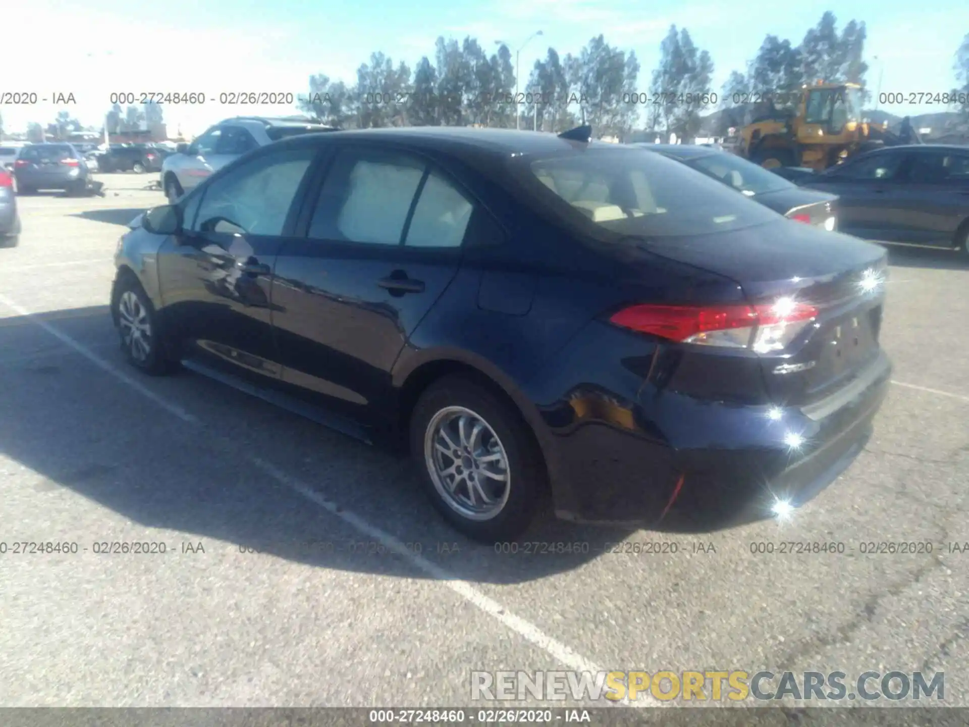 3 Photograph of a damaged car JTDEBRBE3LJ020626 TOYOTA COROLLA 2020