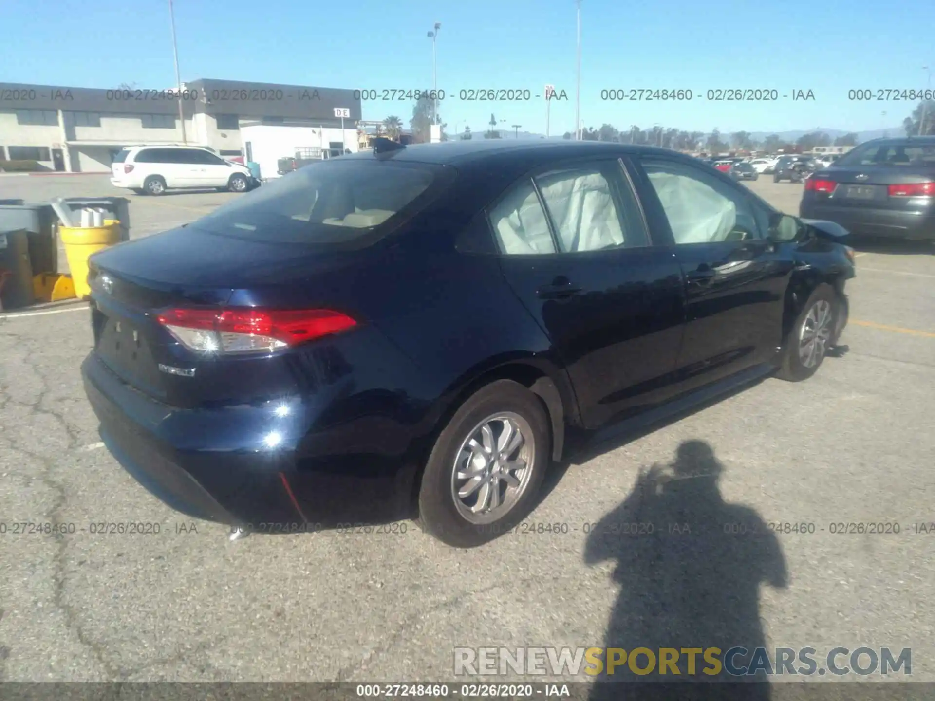 4 Photograph of a damaged car JTDEBRBE3LJ020626 TOYOTA COROLLA 2020