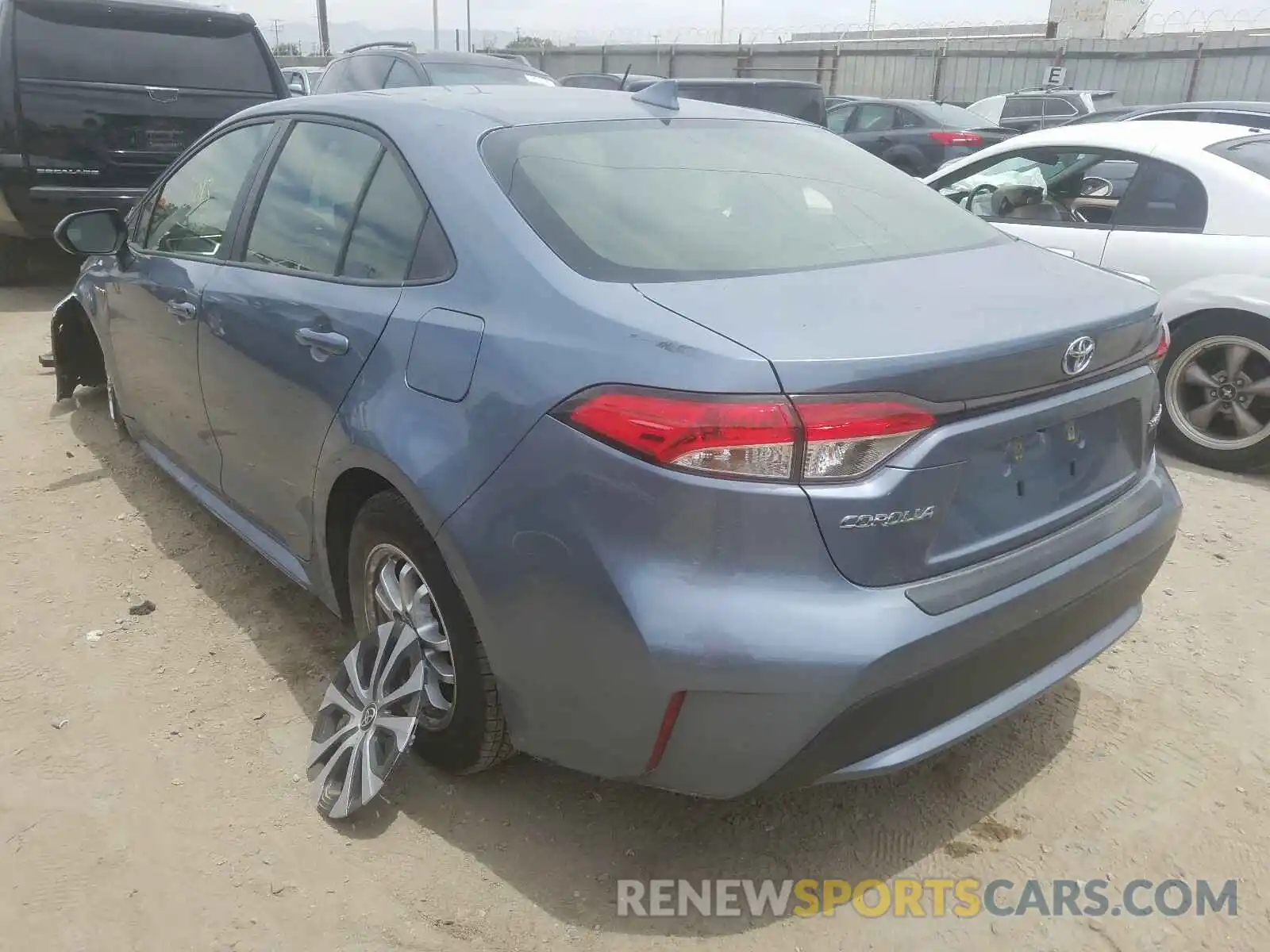 3 Photograph of a damaged car JTDEBRBE3LJ020691 TOYOTA COROLLA 2020