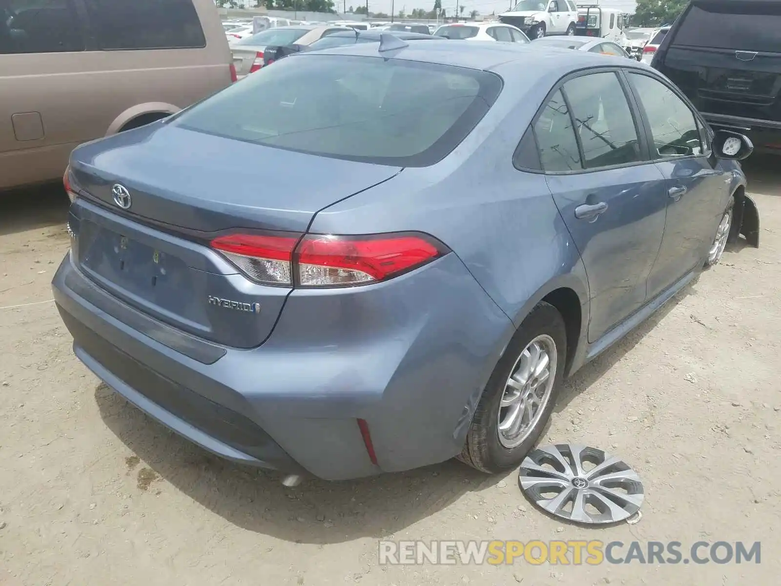 4 Photograph of a damaged car JTDEBRBE3LJ020691 TOYOTA COROLLA 2020