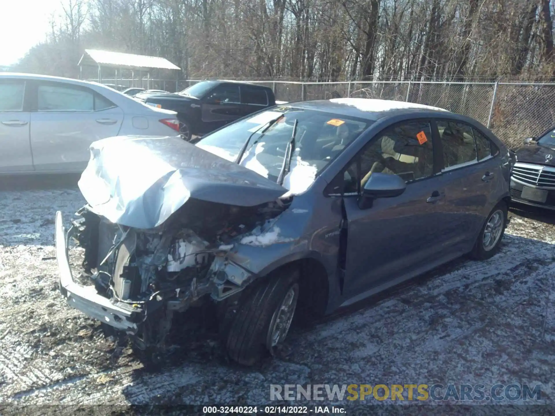 2 Photograph of a damaged car JTDEBRBE3LJ023526 TOYOTA COROLLA 2020