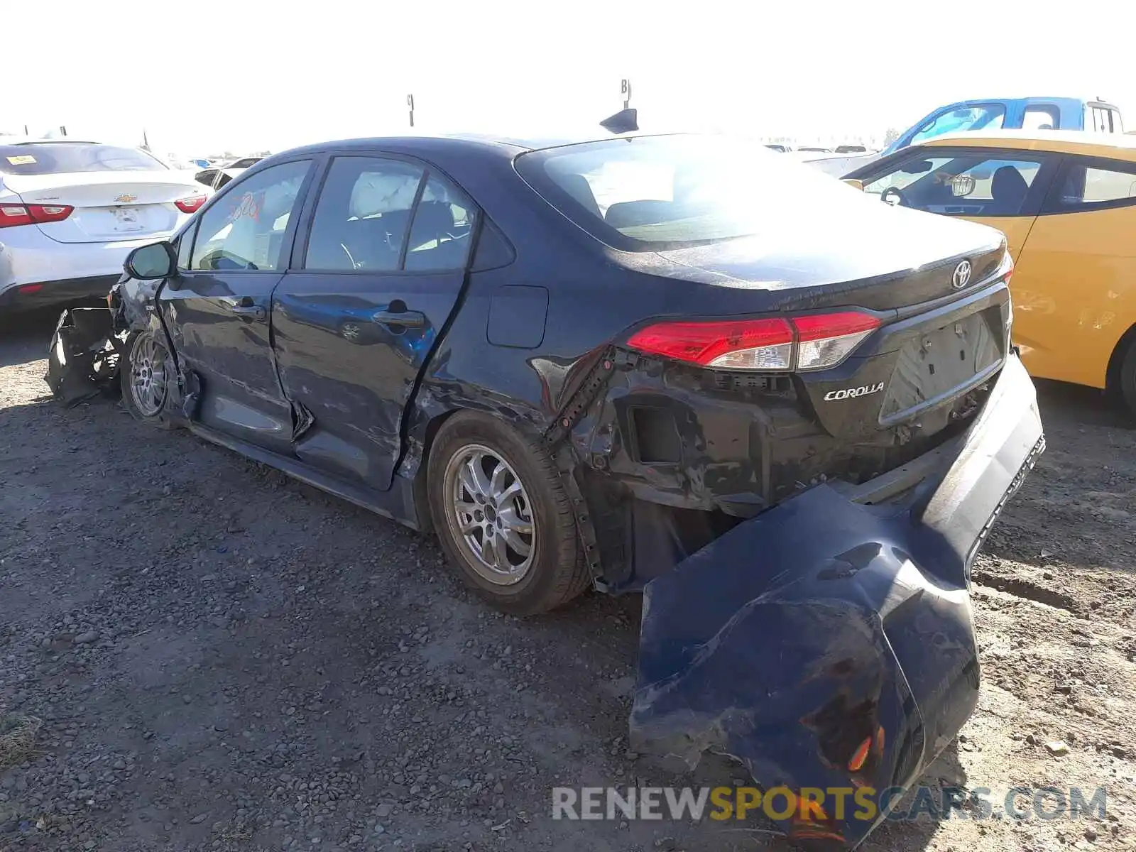 3 Photograph of a damaged car JTDEBRBE3LJ024269 TOYOTA COROLLA 2020