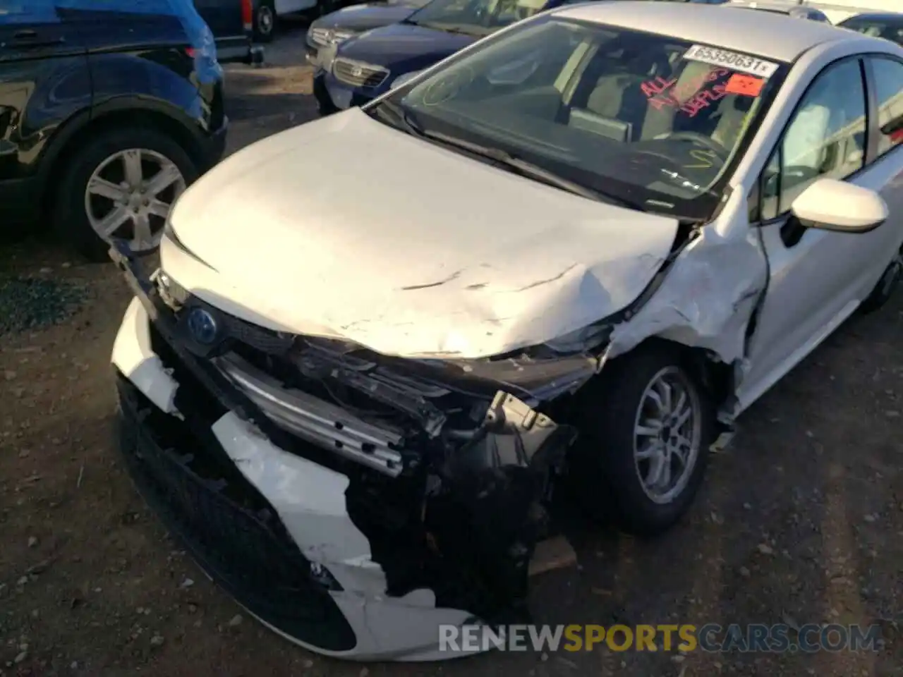 9 Photograph of a damaged car JTDEBRBE3LJ024403 TOYOTA COROLLA 2020