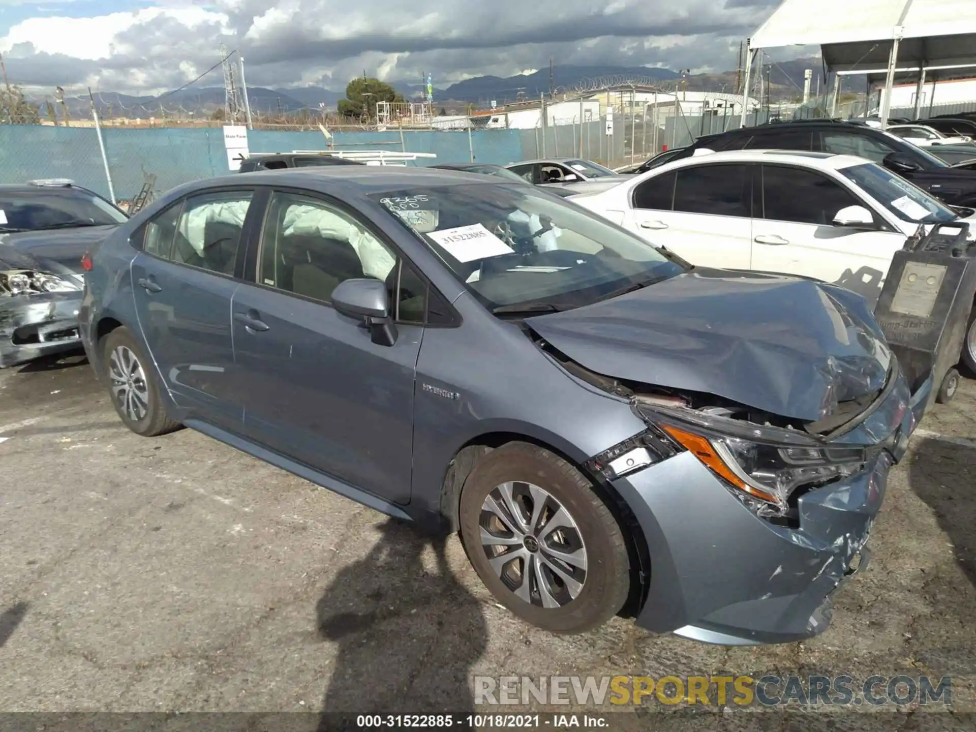 1 Photograph of a damaged car JTDEBRBE3LJ024787 TOYOTA COROLLA 2020