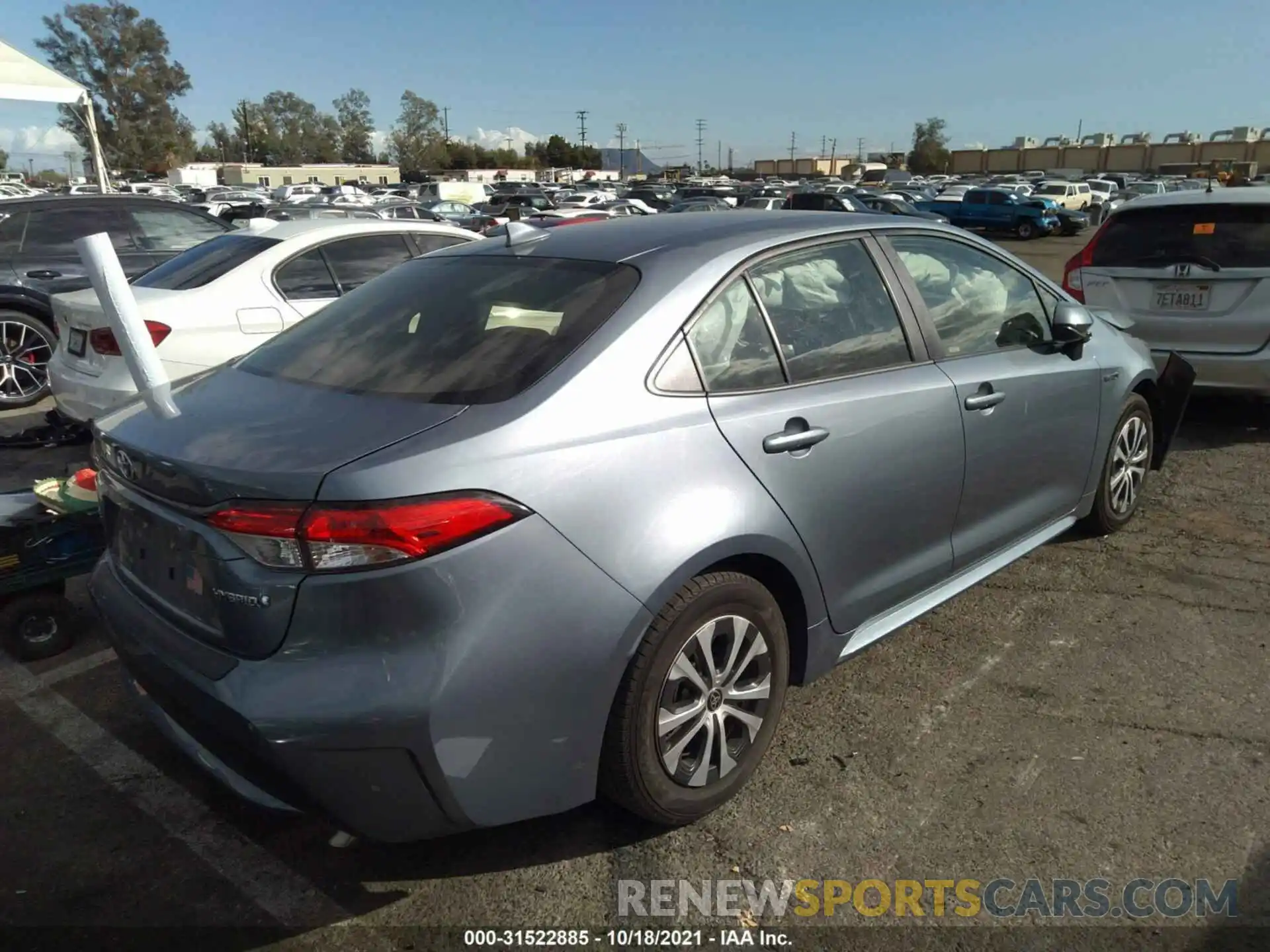 4 Photograph of a damaged car JTDEBRBE3LJ024787 TOYOTA COROLLA 2020