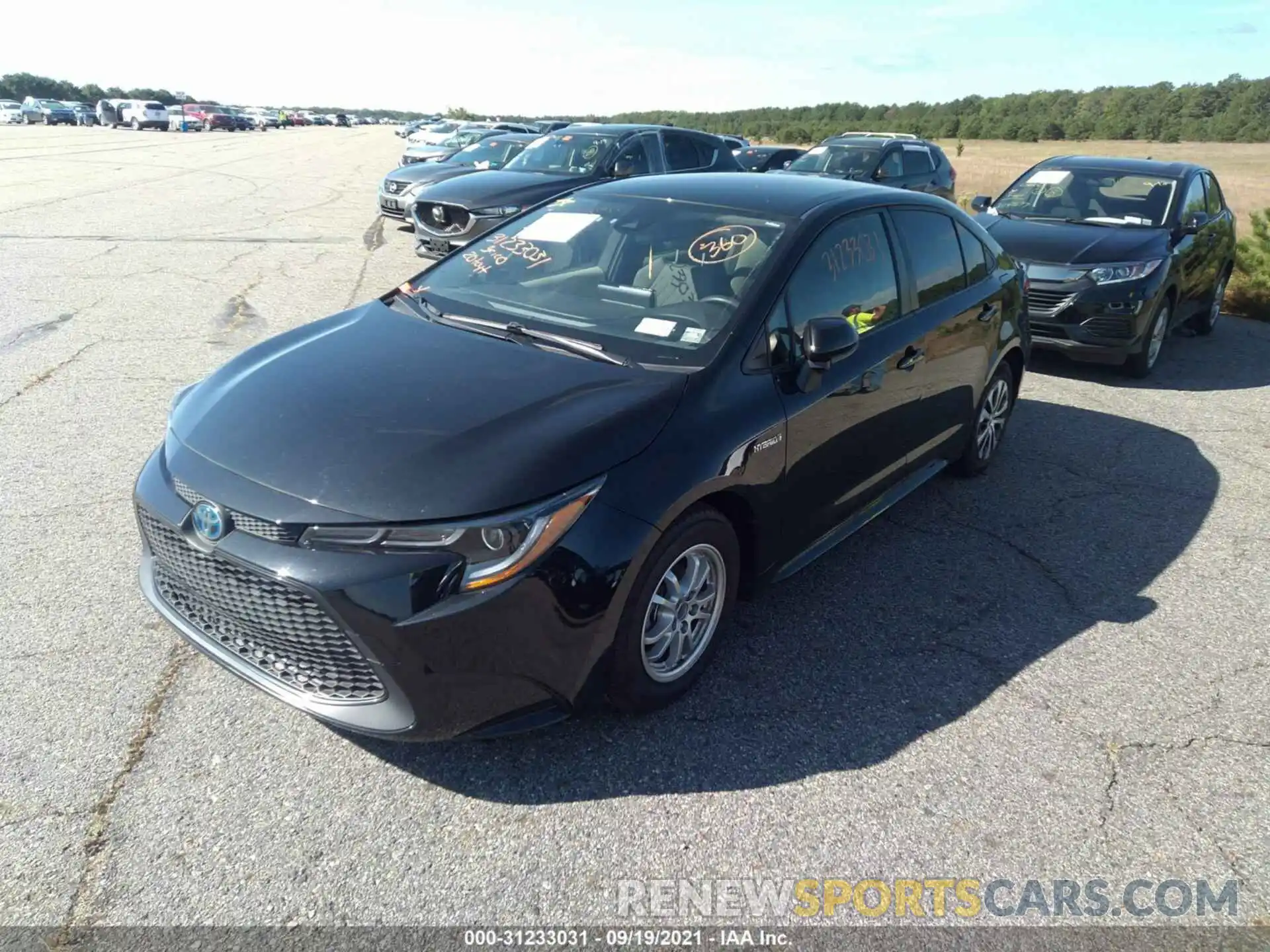 2 Photograph of a damaged car JTDEBRBE3LJ027611 TOYOTA COROLLA 2020