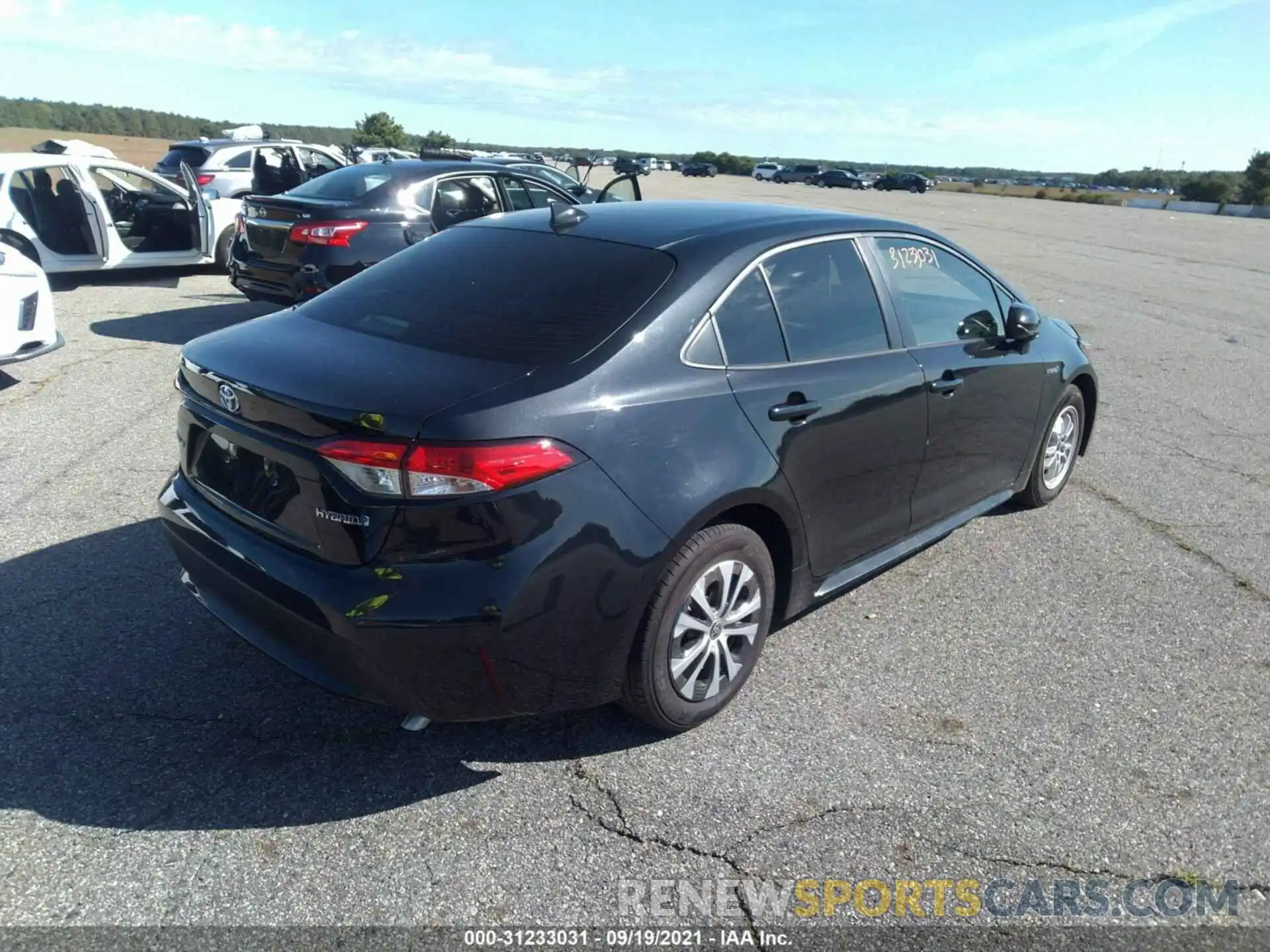 4 Photograph of a damaged car JTDEBRBE3LJ027611 TOYOTA COROLLA 2020