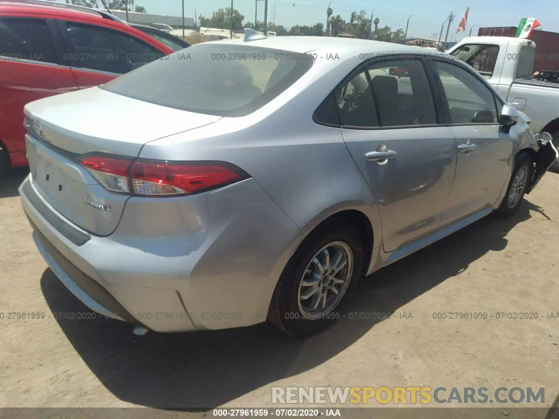 4 Photograph of a damaged car JTDEBRBE3LJ028144 TOYOTA COROLLA 2020