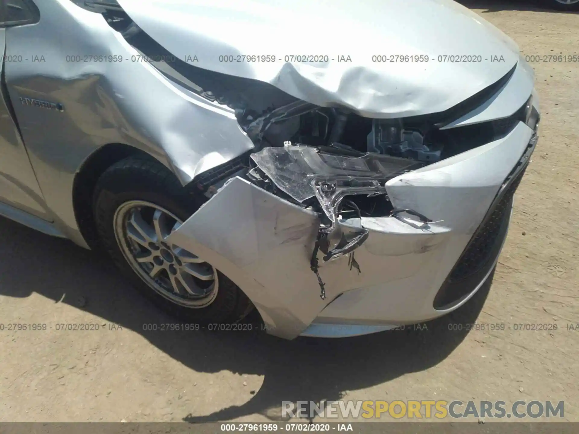 6 Photograph of a damaged car JTDEBRBE3LJ028144 TOYOTA COROLLA 2020