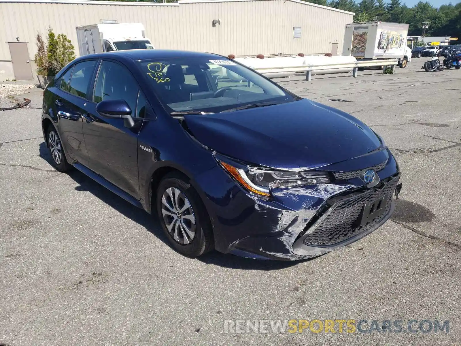 1 Photograph of a damaged car JTDEBRBE3LJ030170 TOYOTA COROLLA 2020