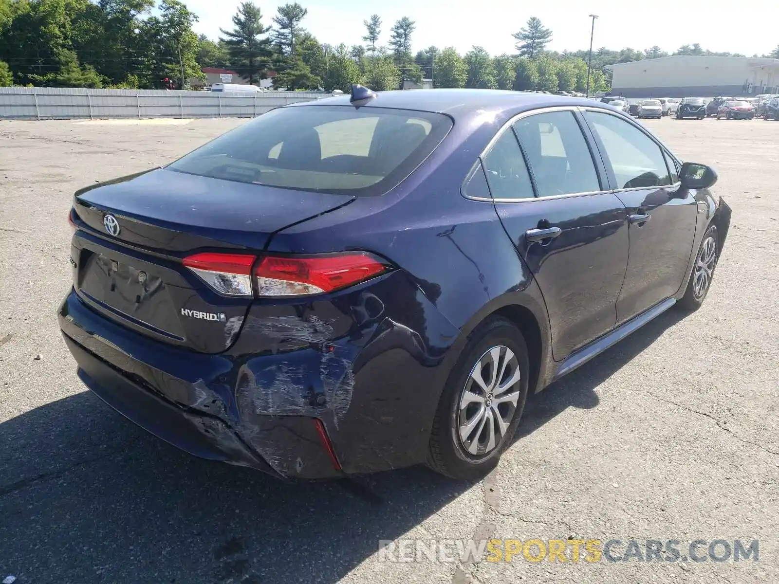 4 Photograph of a damaged car JTDEBRBE3LJ030170 TOYOTA COROLLA 2020