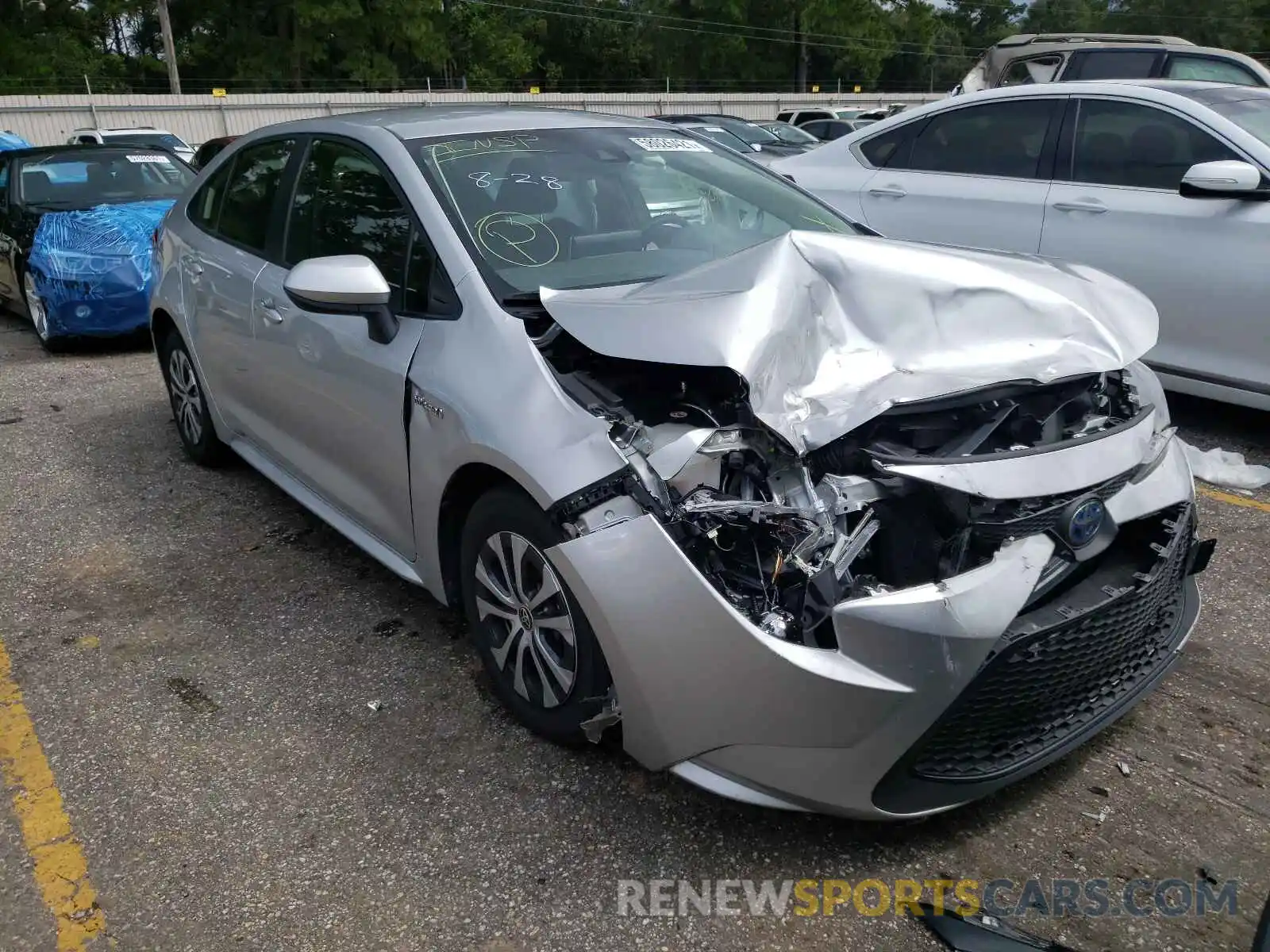 1 Photograph of a damaged car JTDEBRBE3LJ030377 TOYOTA COROLLA 2020