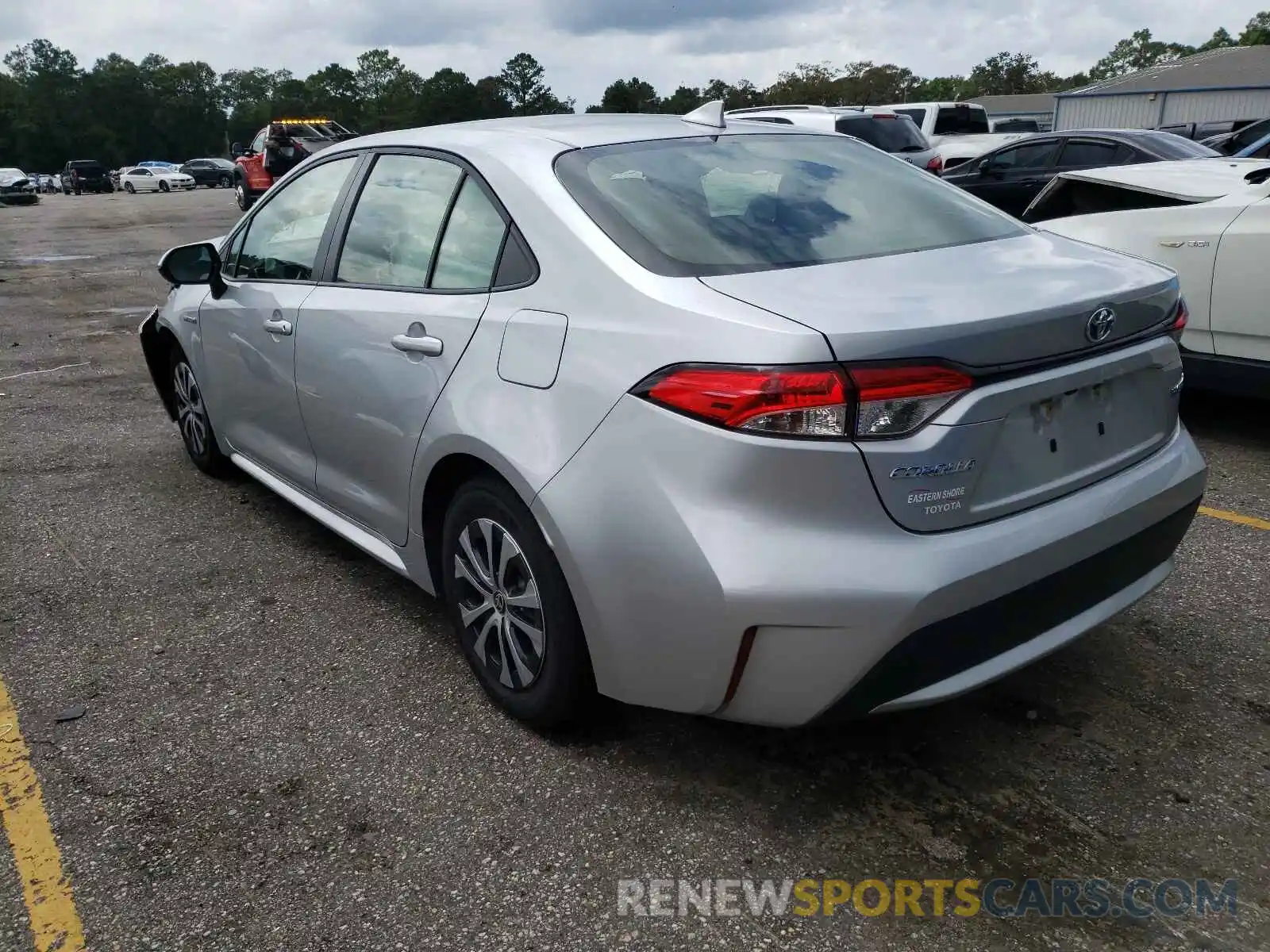 3 Photograph of a damaged car JTDEBRBE3LJ030377 TOYOTA COROLLA 2020