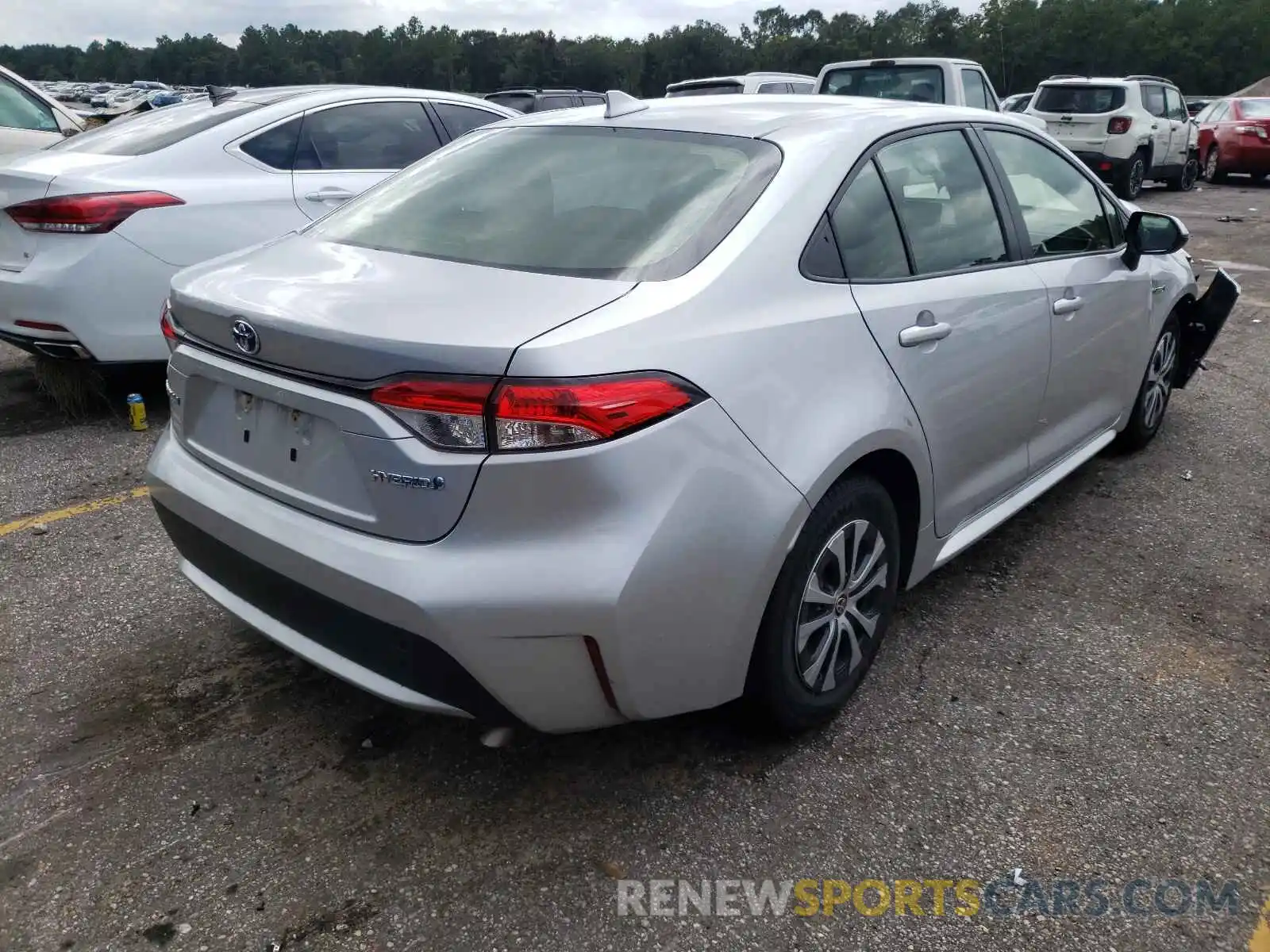 4 Photograph of a damaged car JTDEBRBE3LJ030377 TOYOTA COROLLA 2020