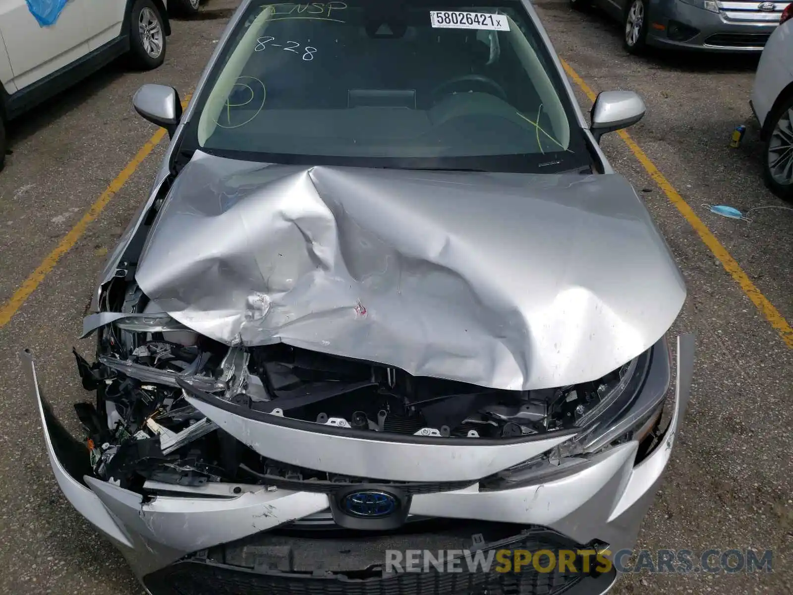 9 Photograph of a damaged car JTDEBRBE3LJ030377 TOYOTA COROLLA 2020