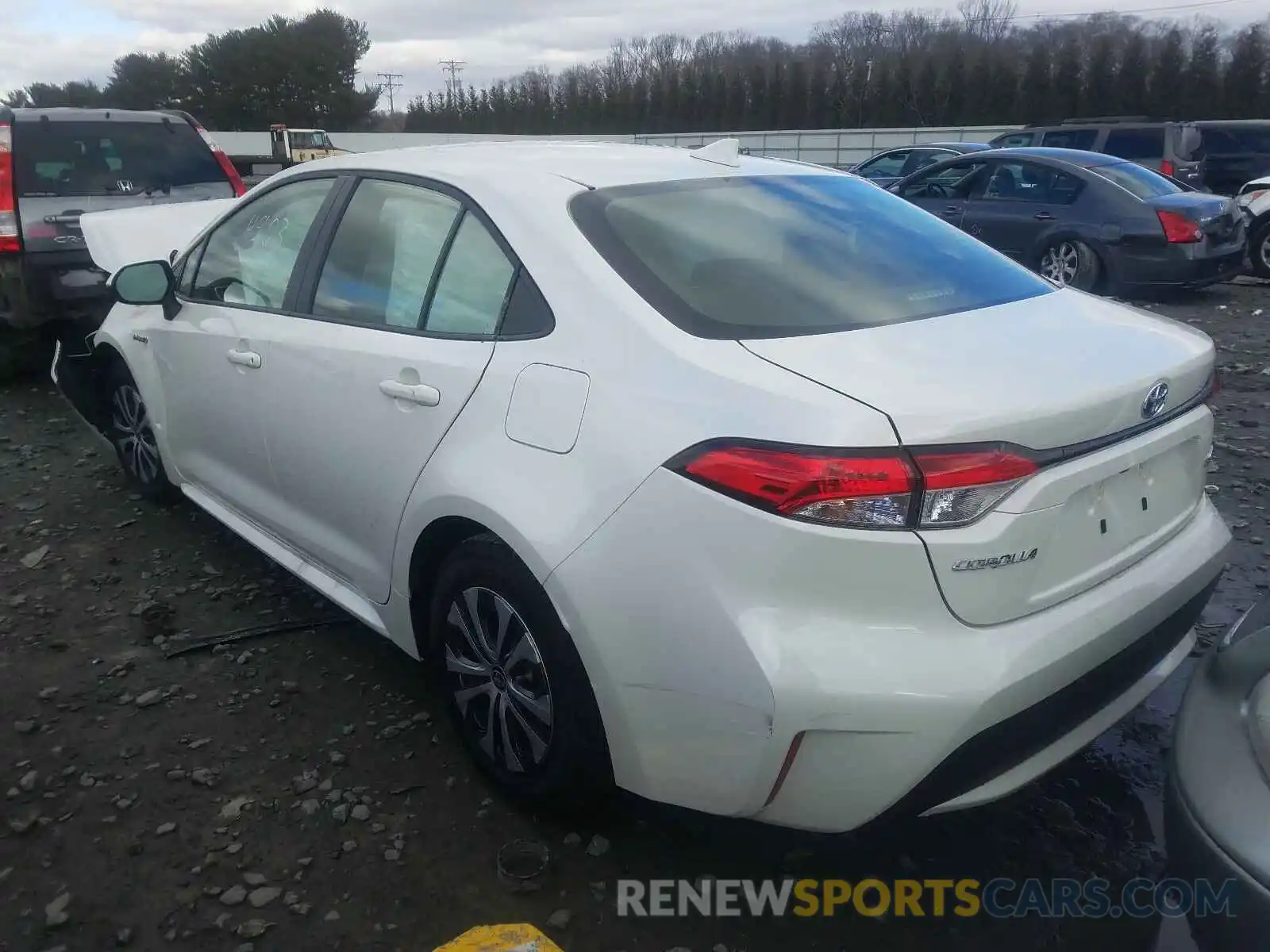 3 Photograph of a damaged car JTDEBRBE3LJ030539 TOYOTA COROLLA 2020