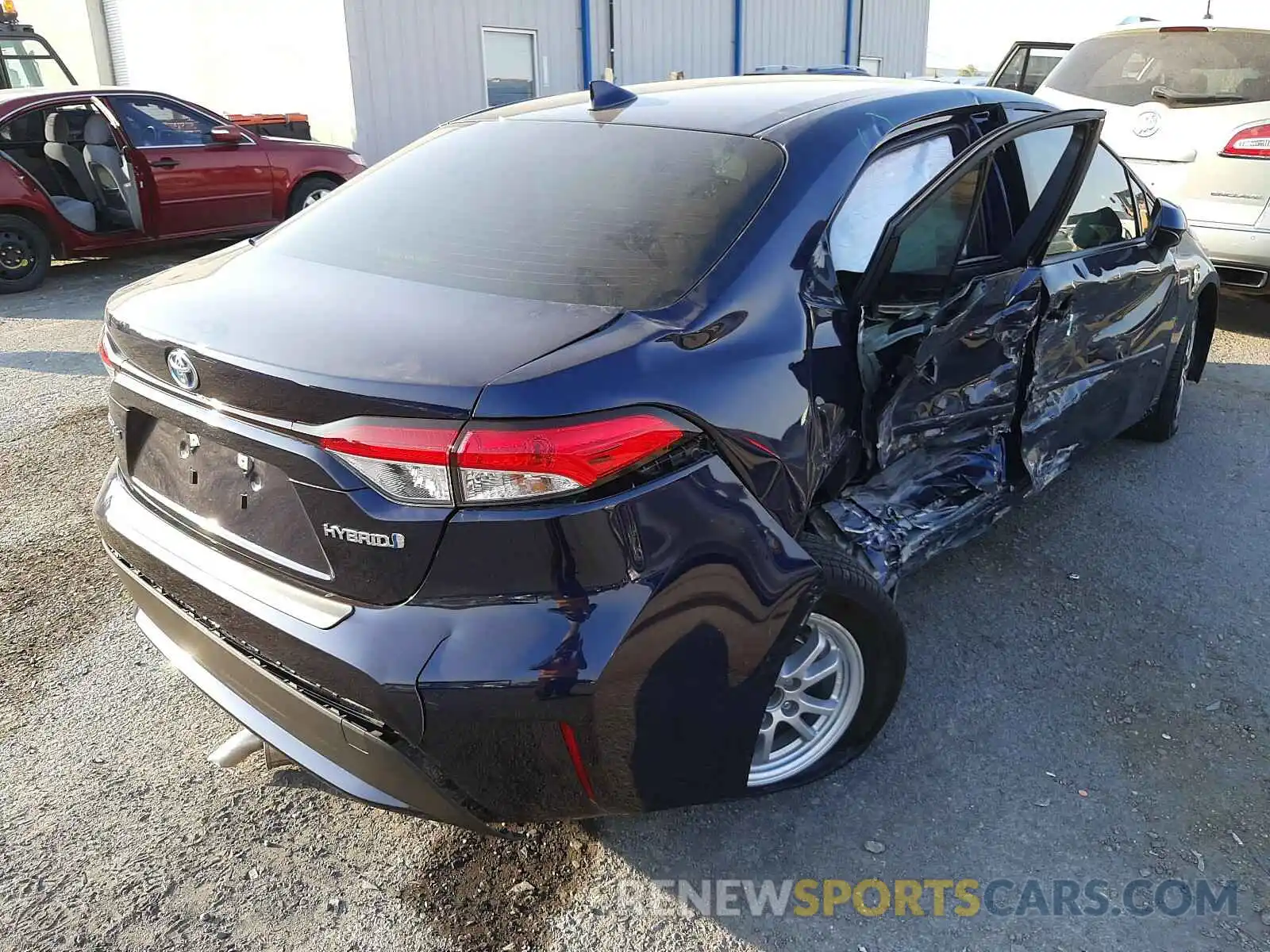 4 Photograph of a damaged car JTDEBRBE3LJ031321 TOYOTA COROLLA 2020