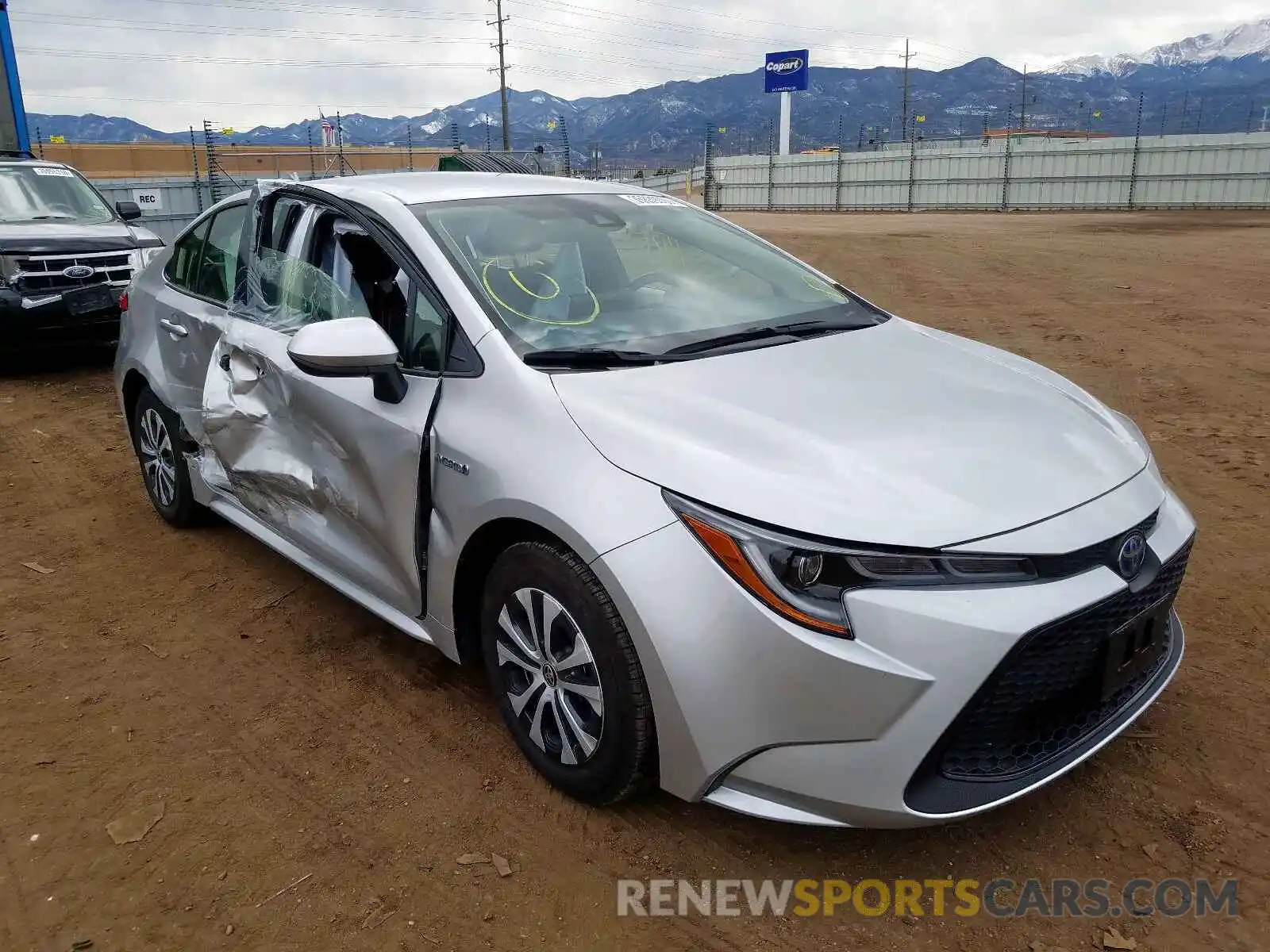 1 Photograph of a damaged car JTDEBRBE4LJ000501 TOYOTA COROLLA 2020