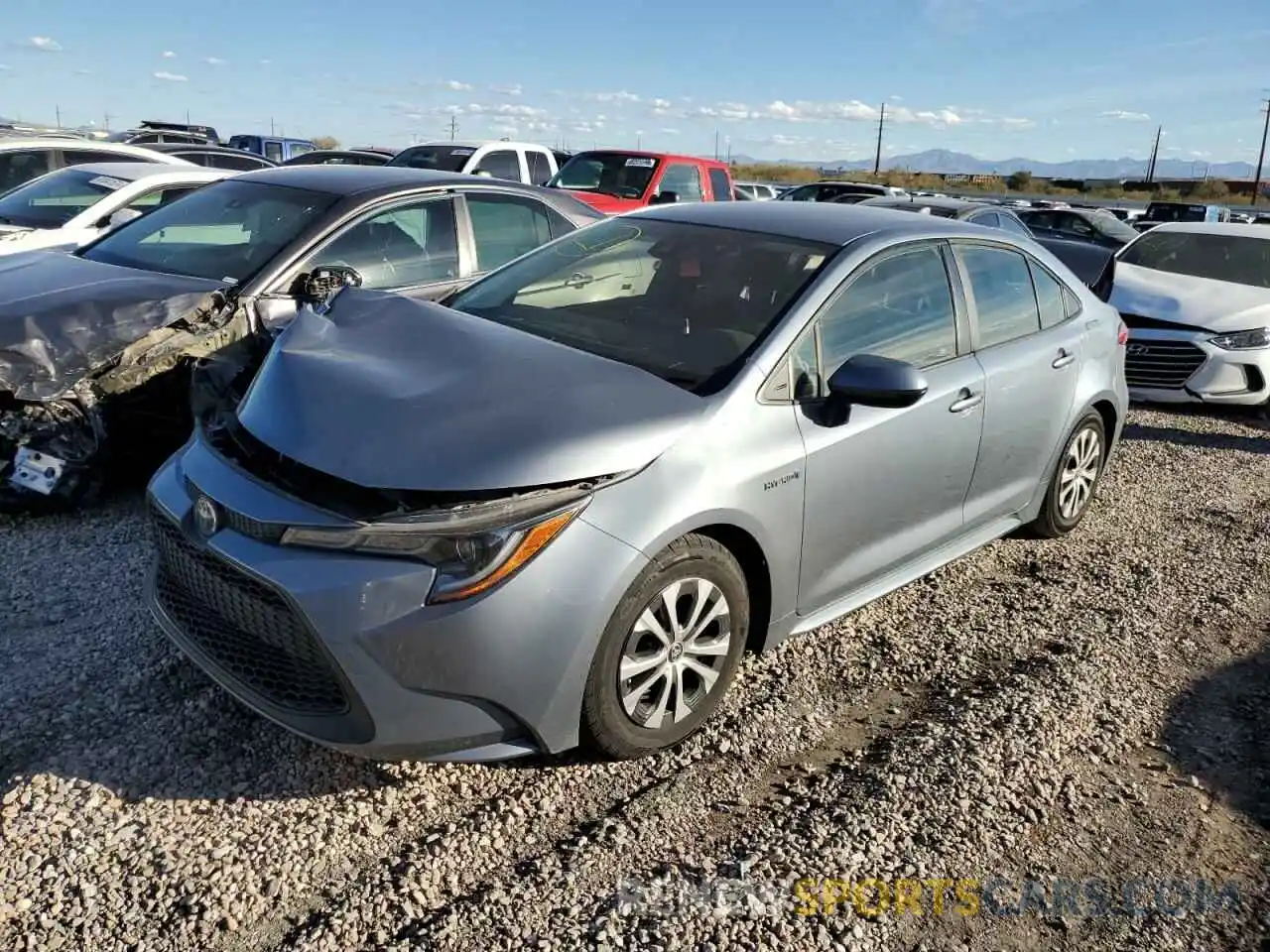 1 Photograph of a damaged car JTDEBRBE4LJ000689 TOYOTA COROLLA 2020