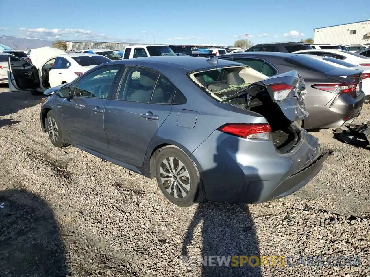 2 Photograph of a damaged car JTDEBRBE4LJ000689 TOYOTA COROLLA 2020