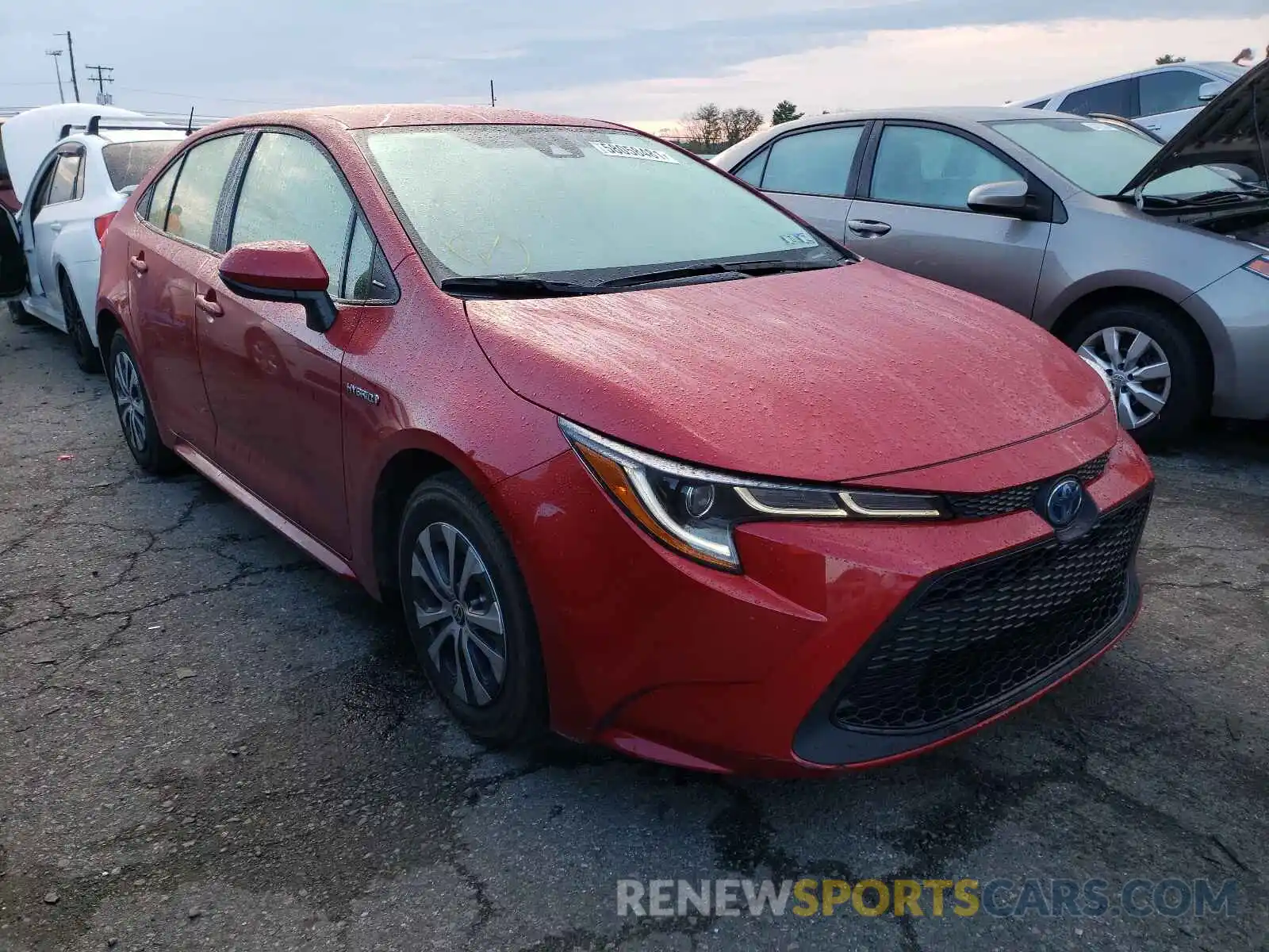 1 Photograph of a damaged car JTDEBRBE4LJ000787 TOYOTA COROLLA 2020