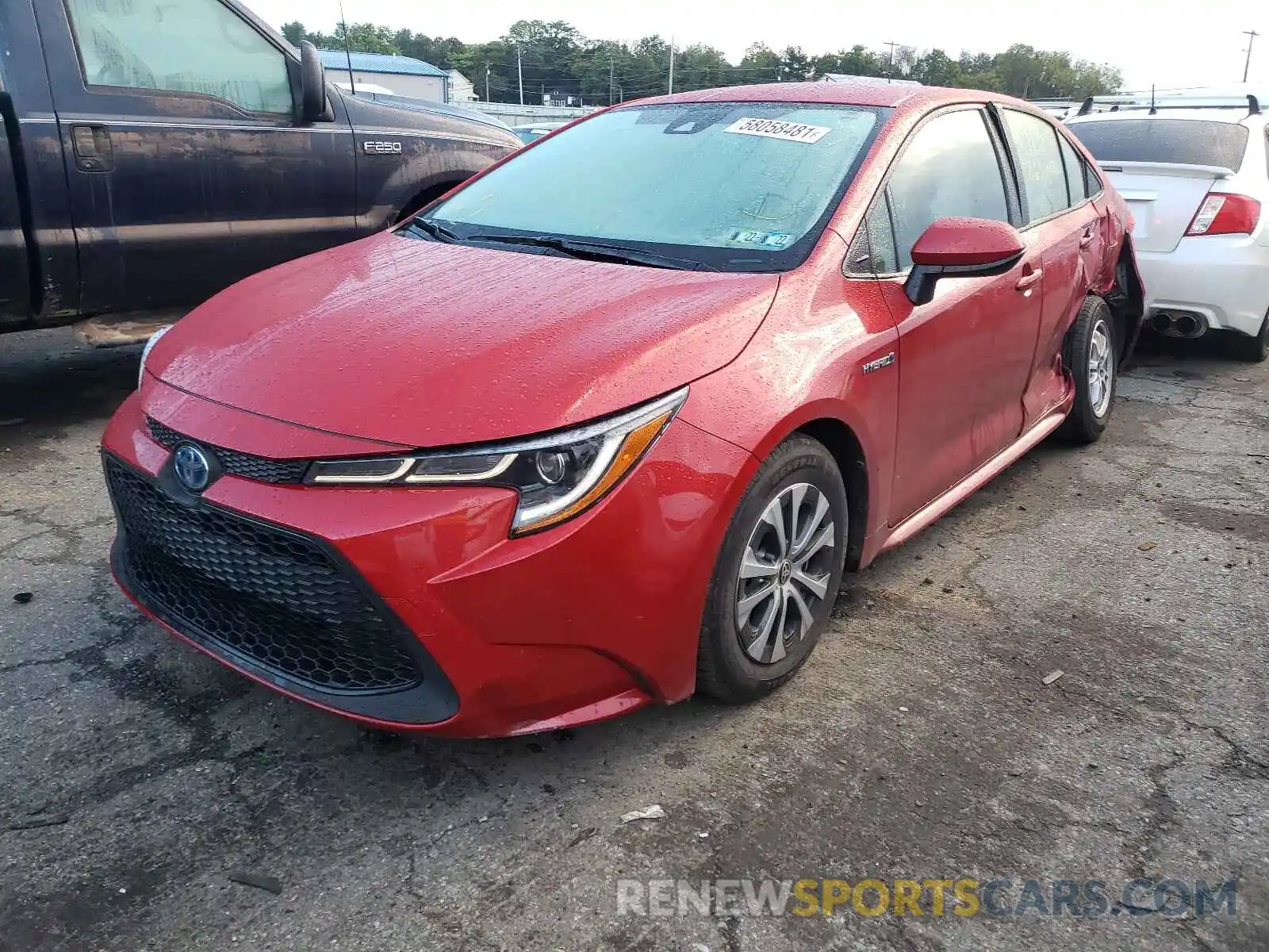 2 Photograph of a damaged car JTDEBRBE4LJ000787 TOYOTA COROLLA 2020