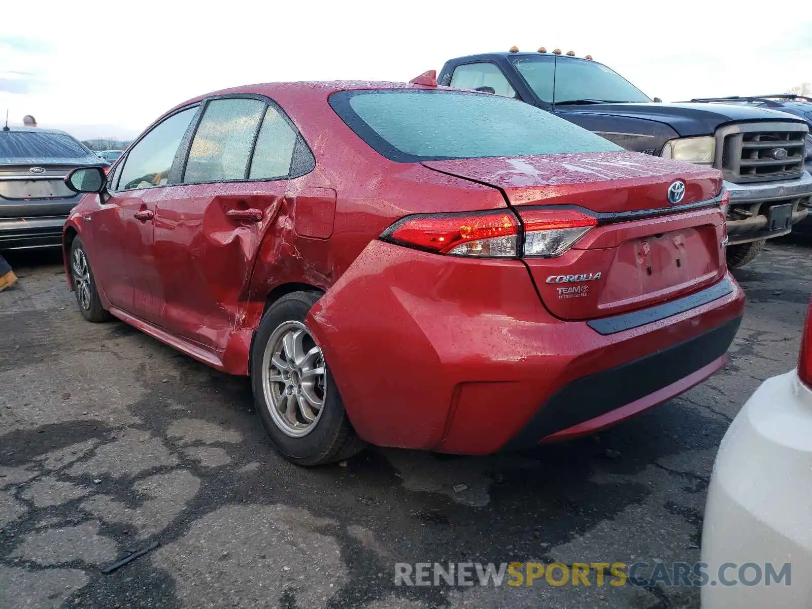 3 Photograph of a damaged car JTDEBRBE4LJ000787 TOYOTA COROLLA 2020