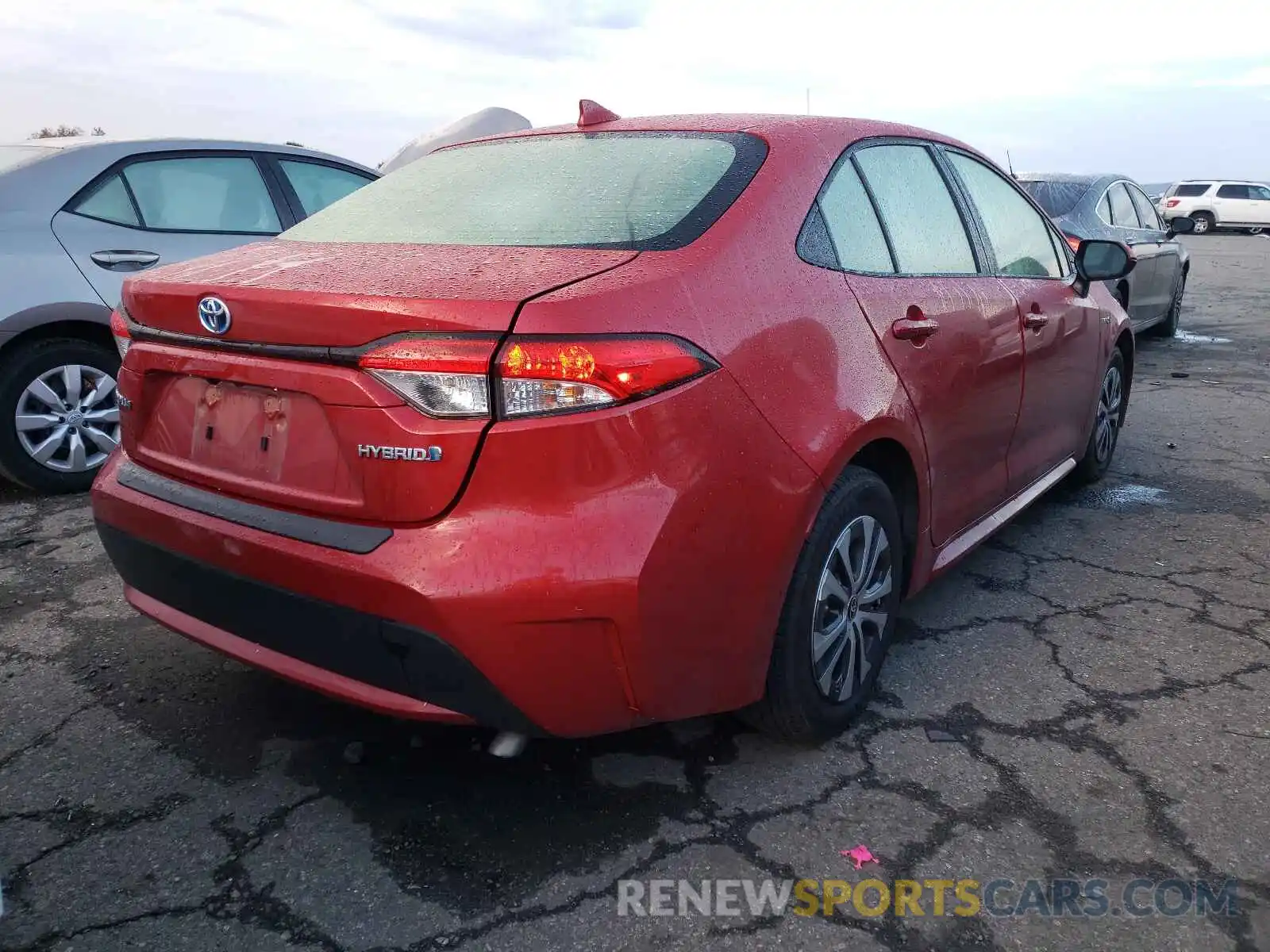 4 Photograph of a damaged car JTDEBRBE4LJ000787 TOYOTA COROLLA 2020