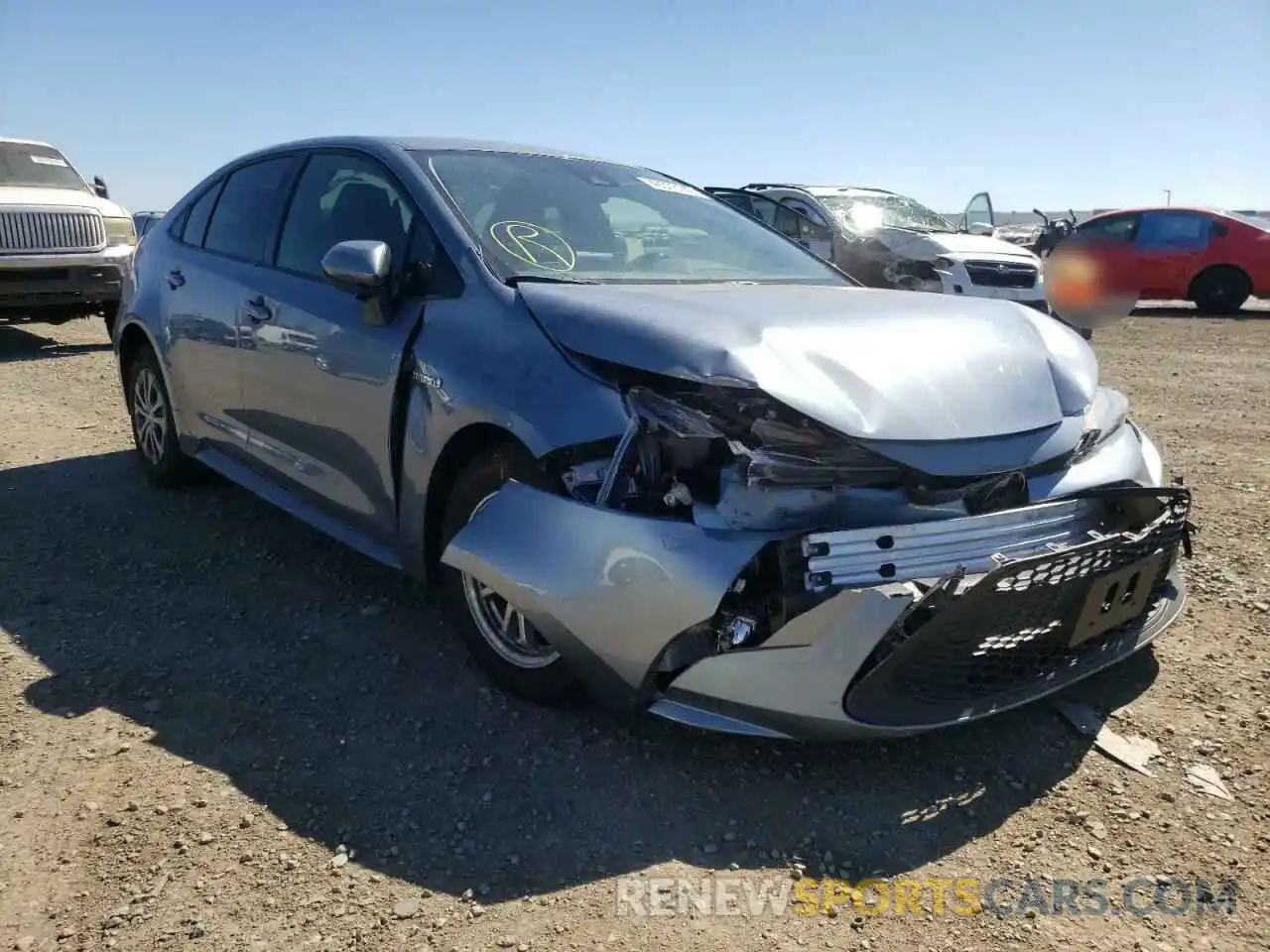 1 Photograph of a damaged car JTDEBRBE4LJ000935 TOYOTA COROLLA 2020