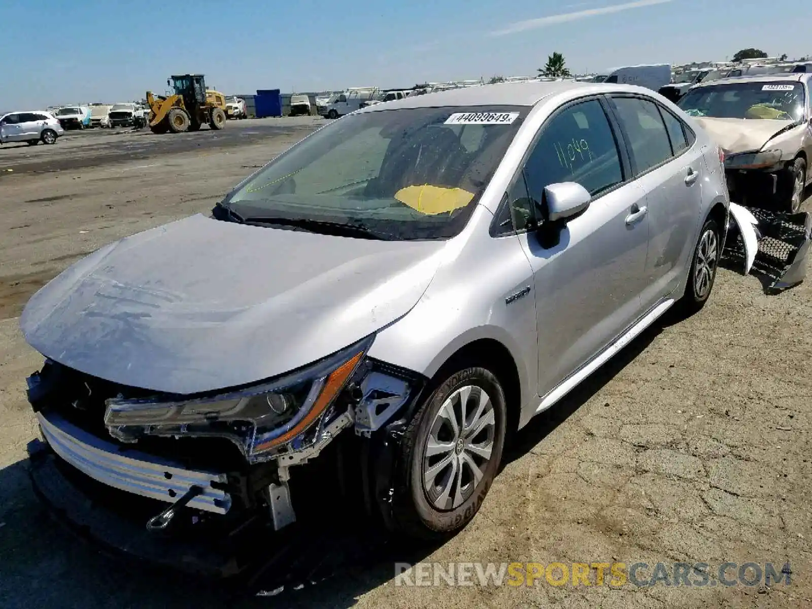 2 Photograph of a damaged car JTDEBRBE4LJ001275 TOYOTA COROLLA 2020