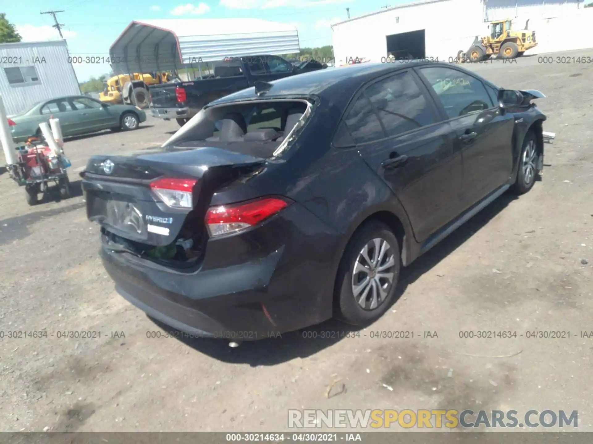 4 Photograph of a damaged car JTDEBRBE4LJ001700 TOYOTA COROLLA 2020