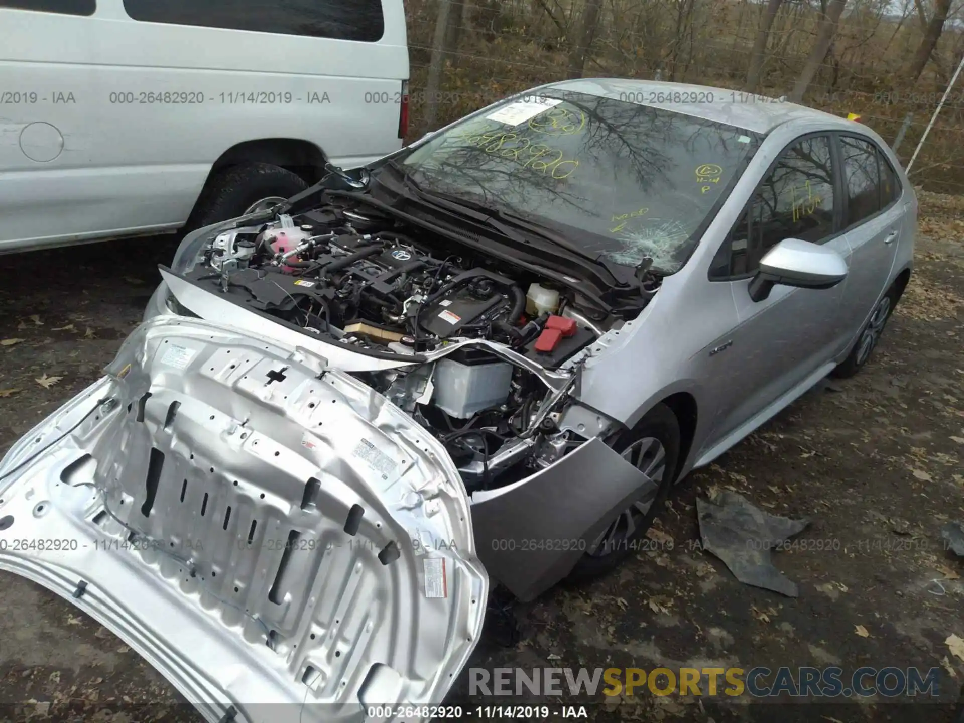 2 Photograph of a damaged car JTDEBRBE4LJ001714 TOYOTA COROLLA 2020