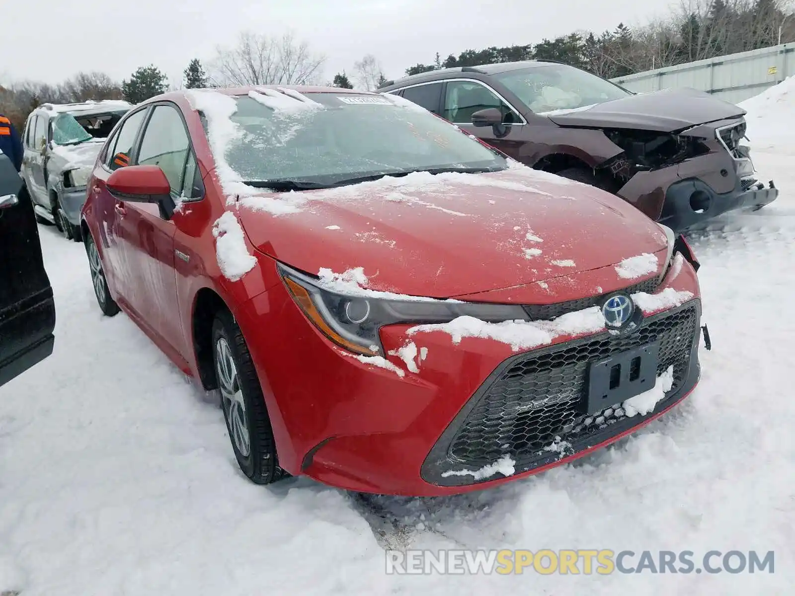 1 Photograph of a damaged car JTDEBRBE4LJ001728 TOYOTA COROLLA 2020