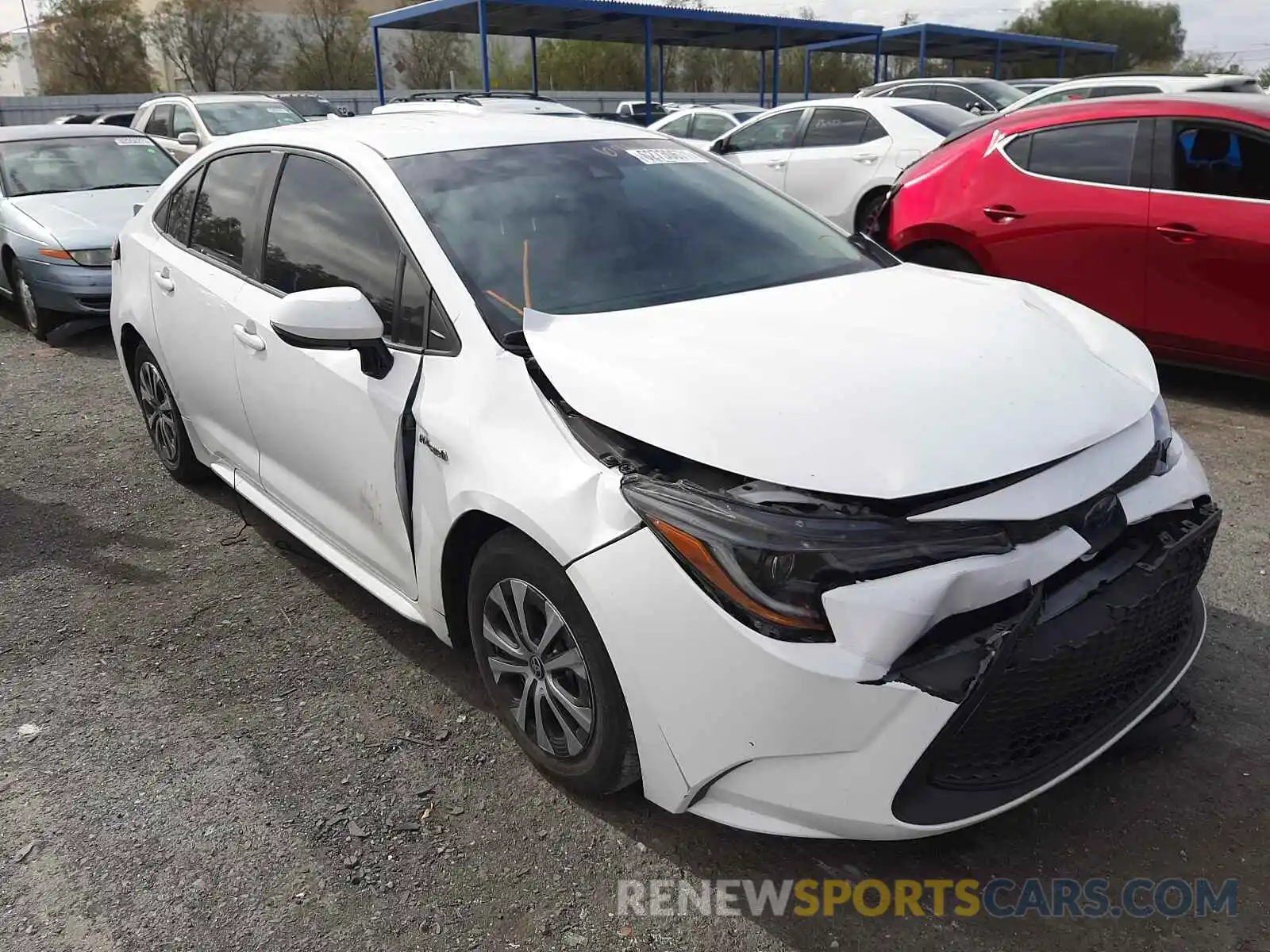 1 Photograph of a damaged car JTDEBRBE4LJ001910 TOYOTA COROLLA 2020