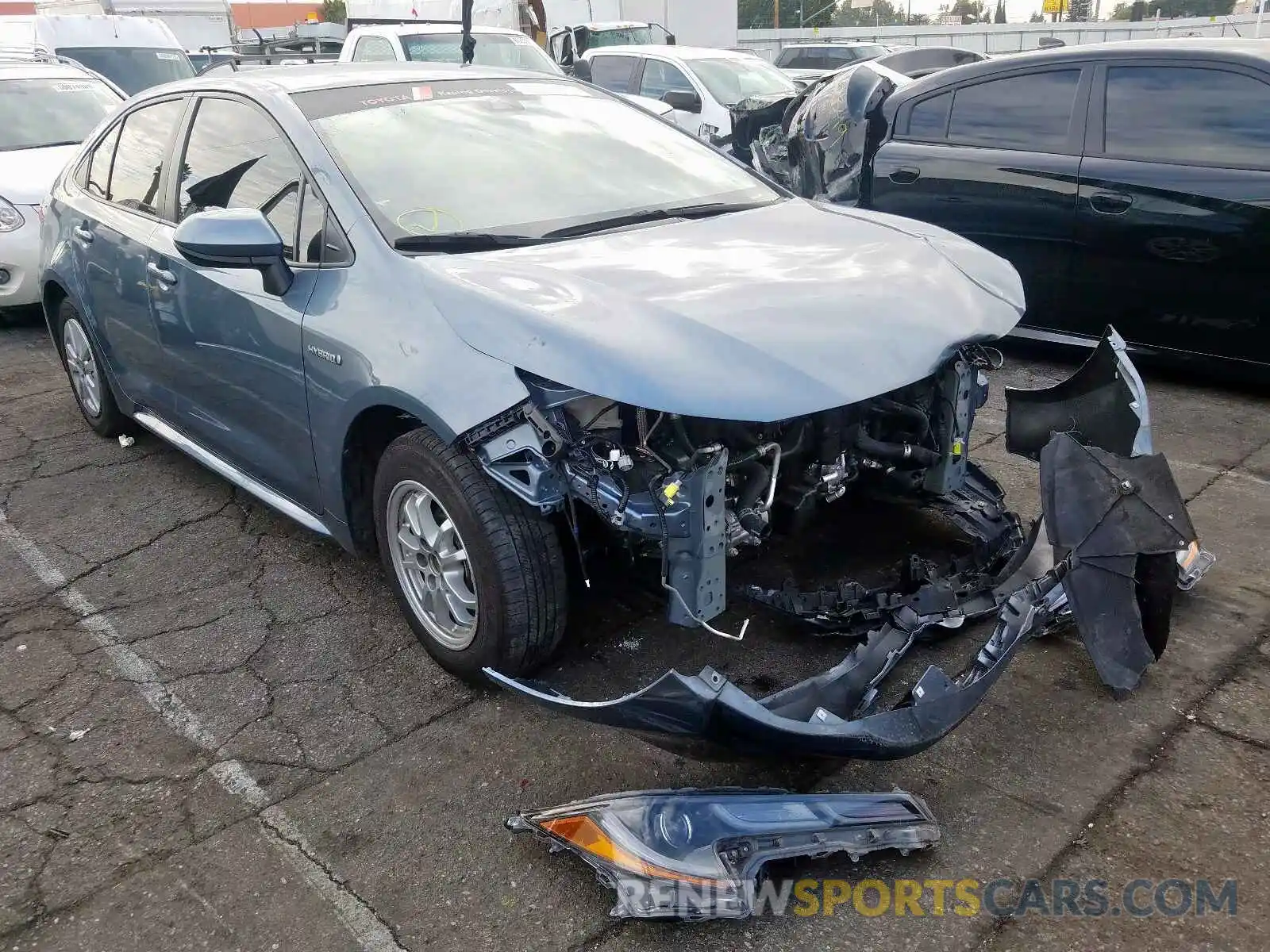 1 Photograph of a damaged car JTDEBRBE4LJ002202 TOYOTA COROLLA 2020