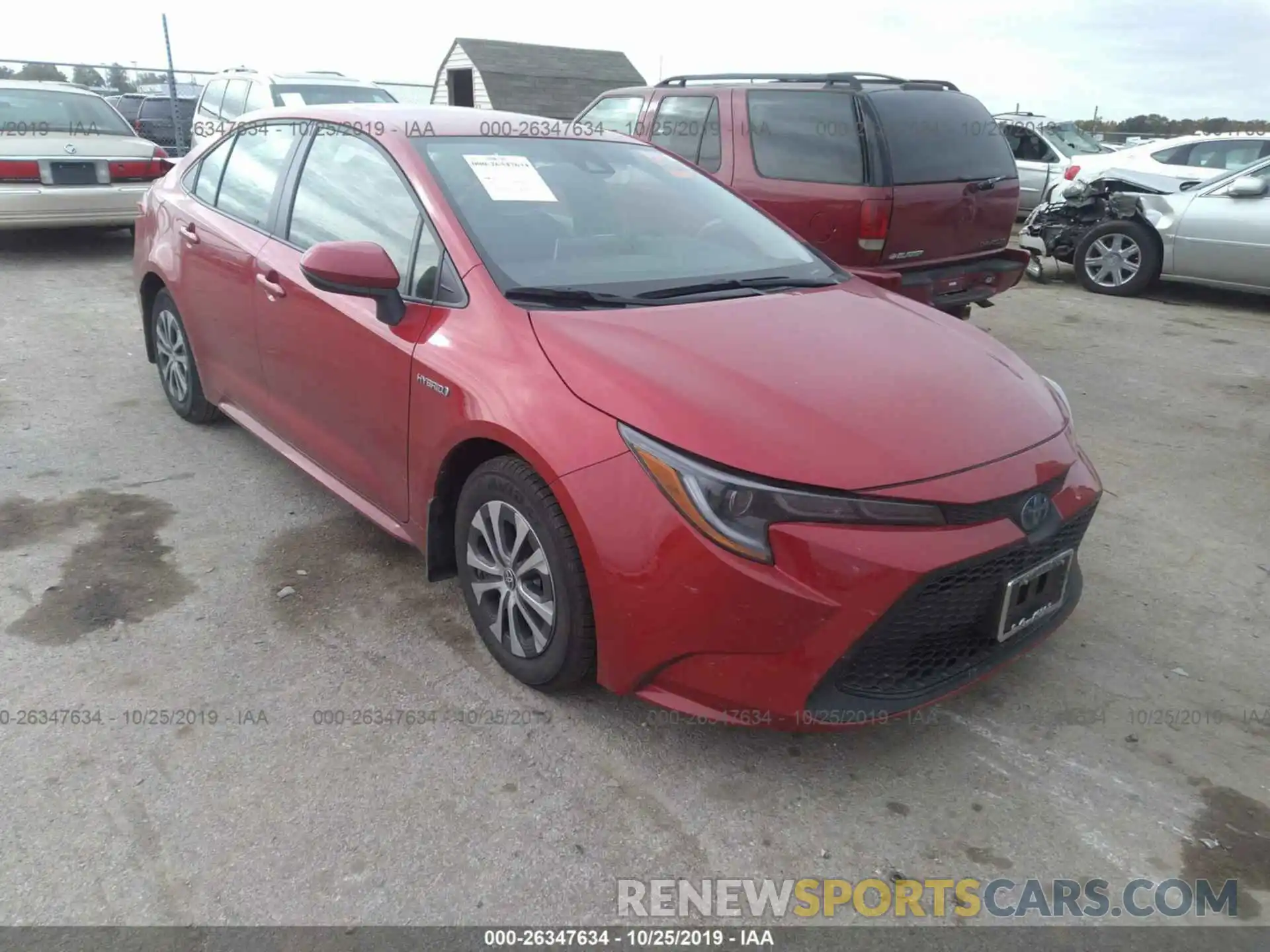 1 Photograph of a damaged car JTDEBRBE4LJ002281 TOYOTA COROLLA 2020