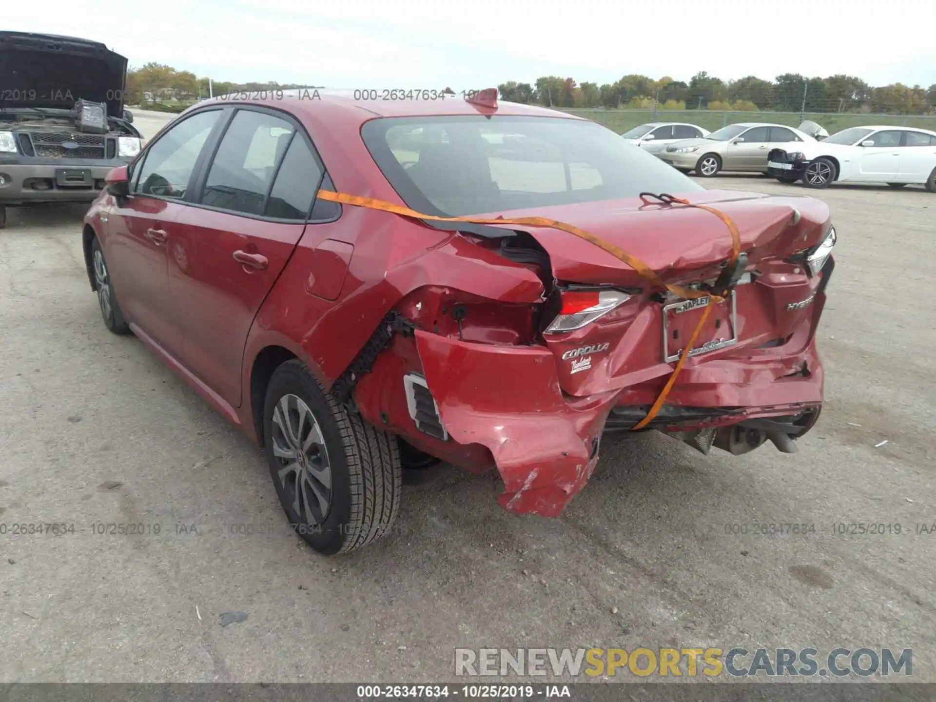 3 Photograph of a damaged car JTDEBRBE4LJ002281 TOYOTA COROLLA 2020