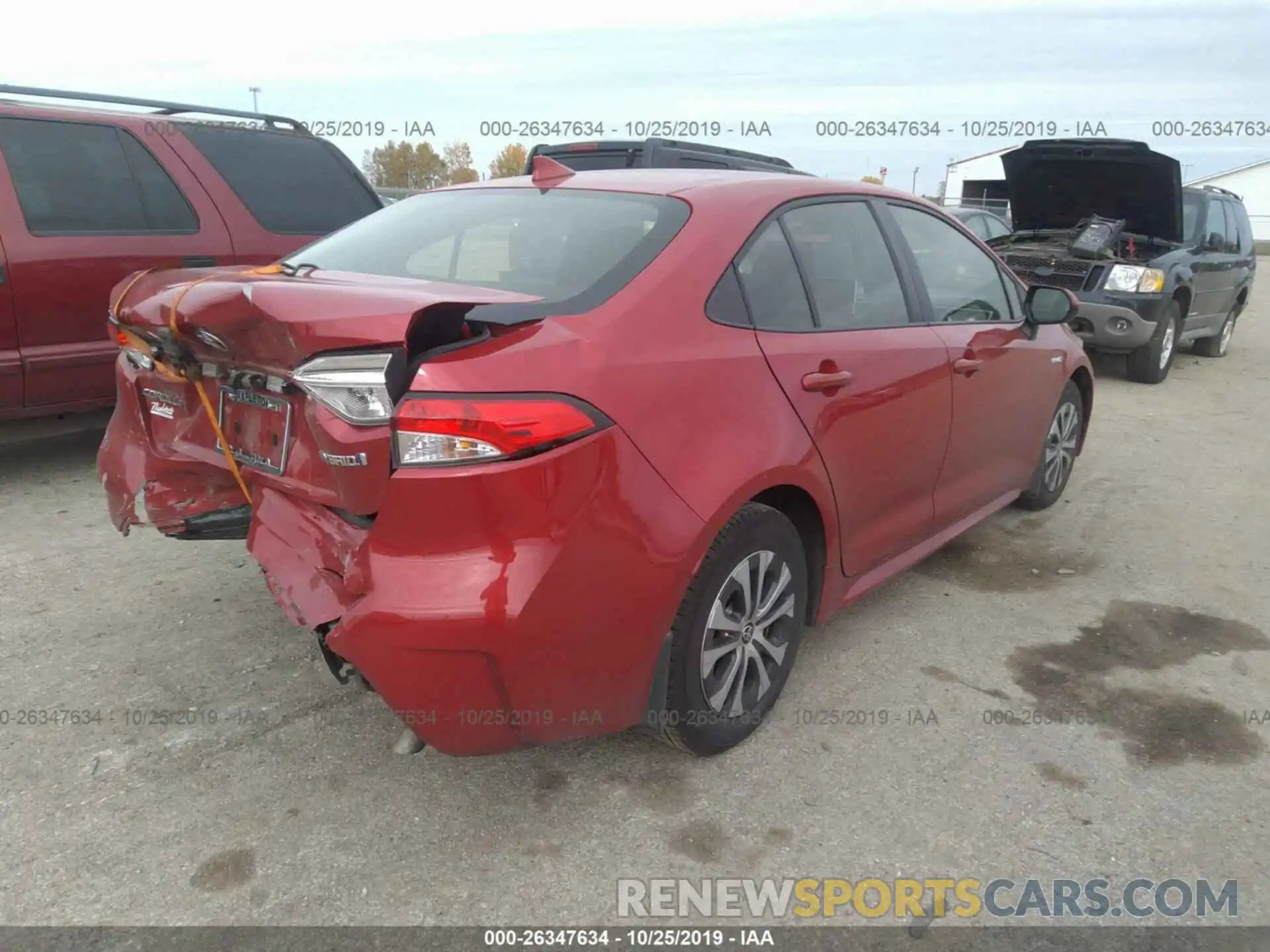 4 Photograph of a damaged car JTDEBRBE4LJ002281 TOYOTA COROLLA 2020