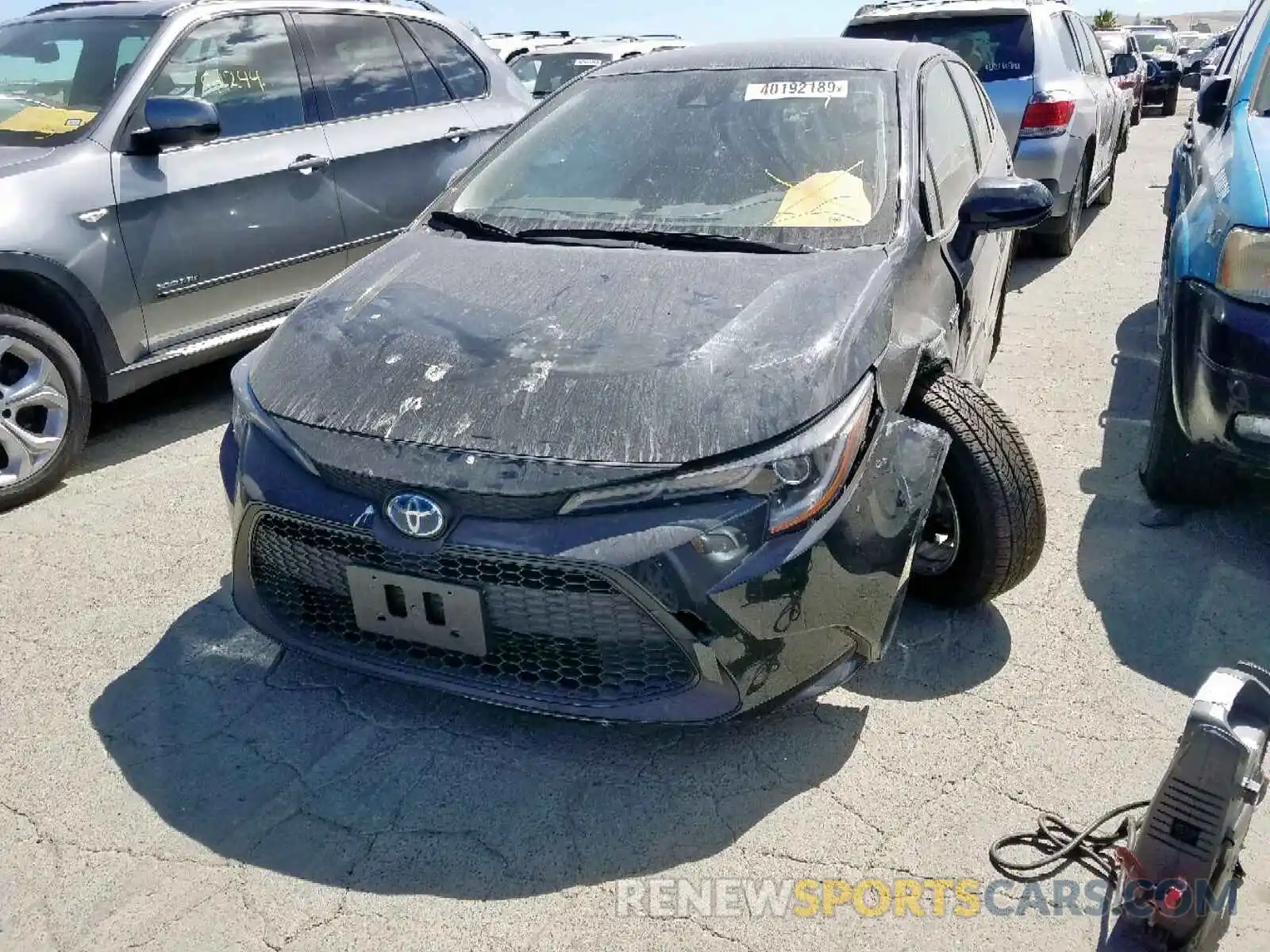 2 Photograph of a damaged car JTDEBRBE4LJ002491 TOYOTA COROLLA 2020