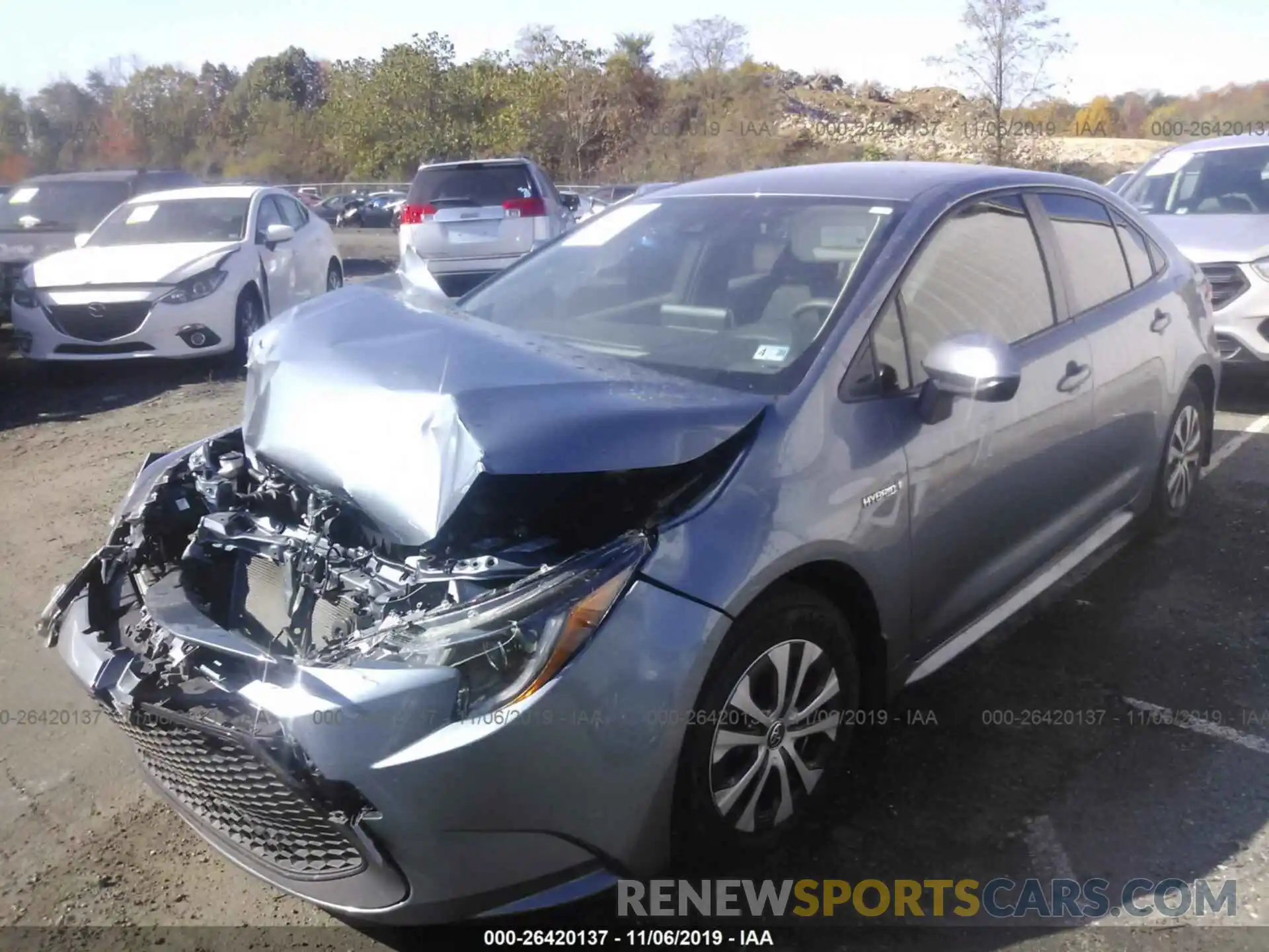 2 Photograph of a damaged car JTDEBRBE4LJ002913 TOYOTA COROLLA 2020