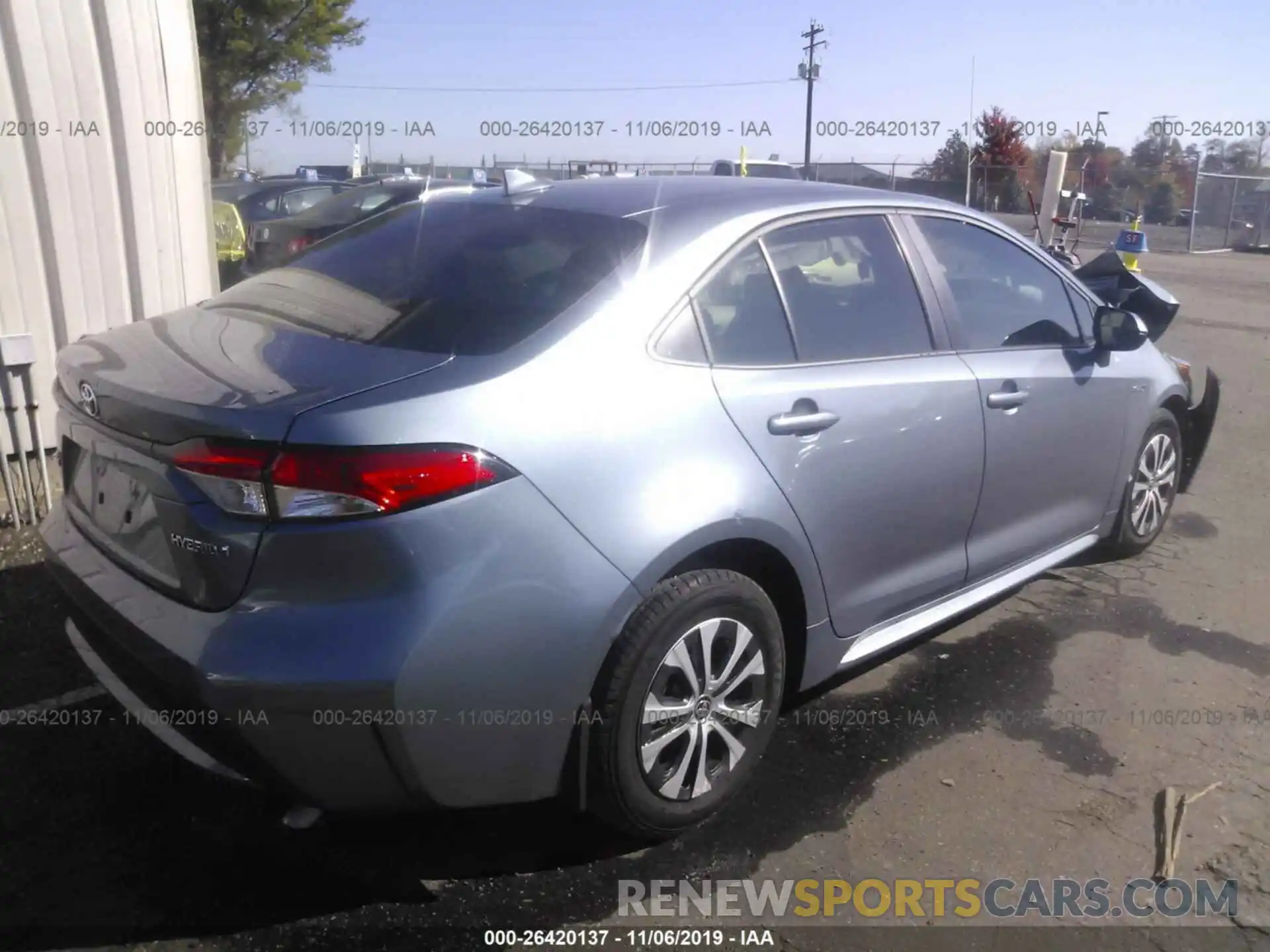 4 Photograph of a damaged car JTDEBRBE4LJ002913 TOYOTA COROLLA 2020